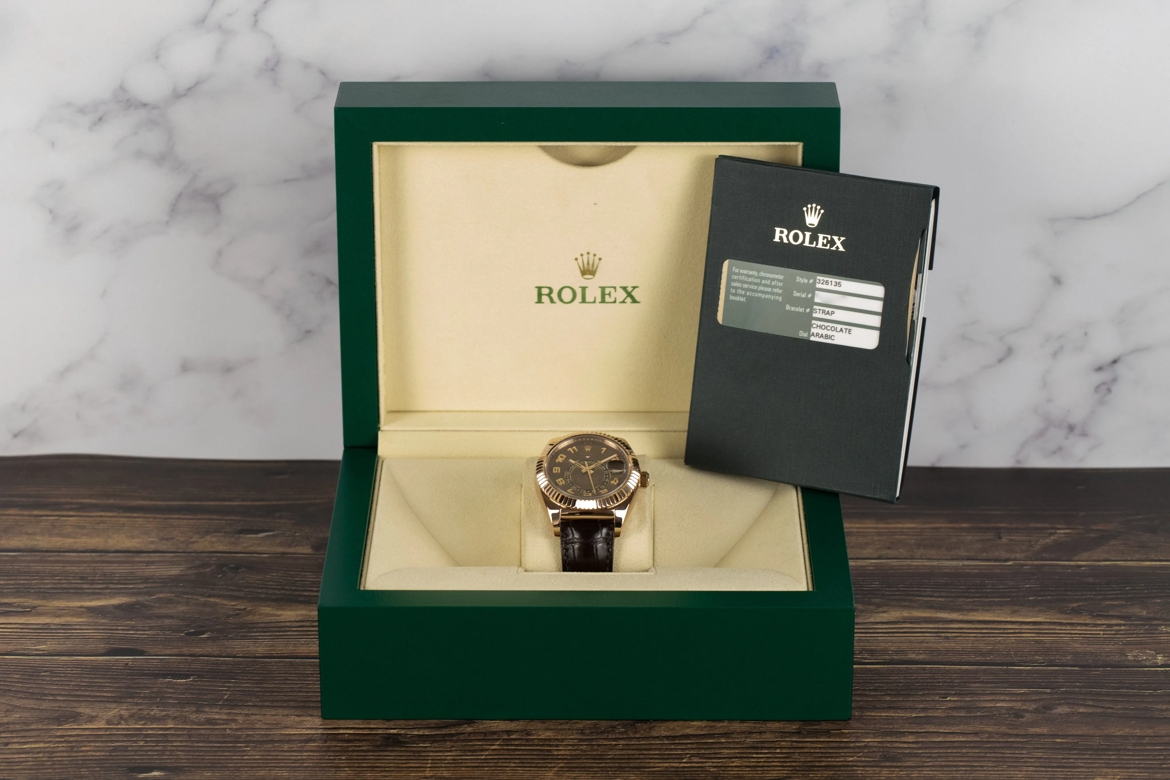 Rolex Sky-Dweller 326135 42mm Rose gold Chocolate 4