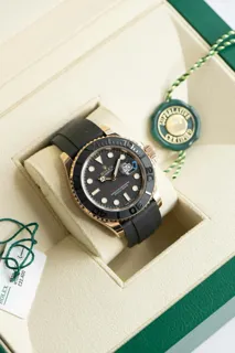 Rolex Yacht-Master 40 126655 Rose gold Black