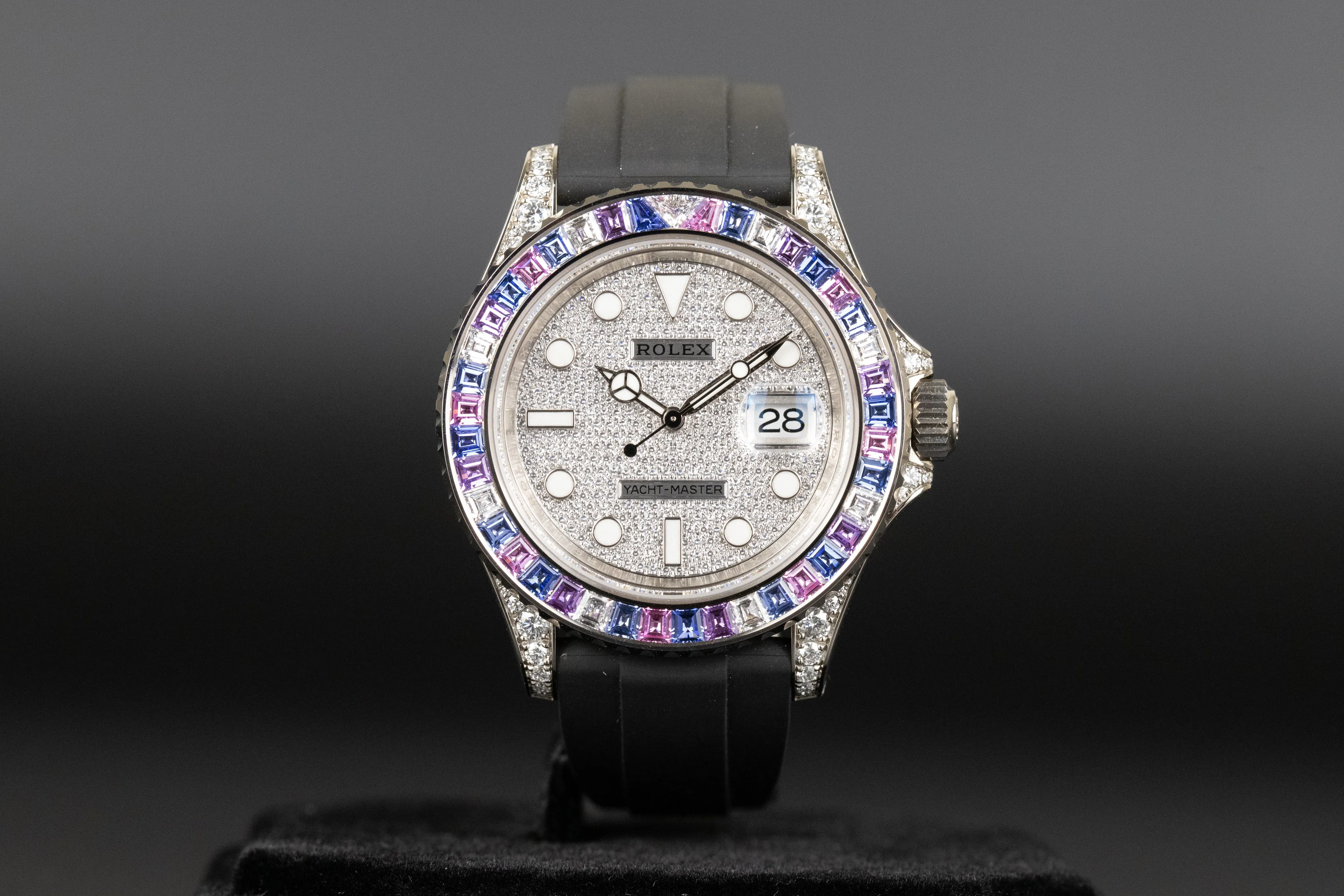 Rolex Yacht-Master 126679SABR 40mm White gold Pave Diamonds