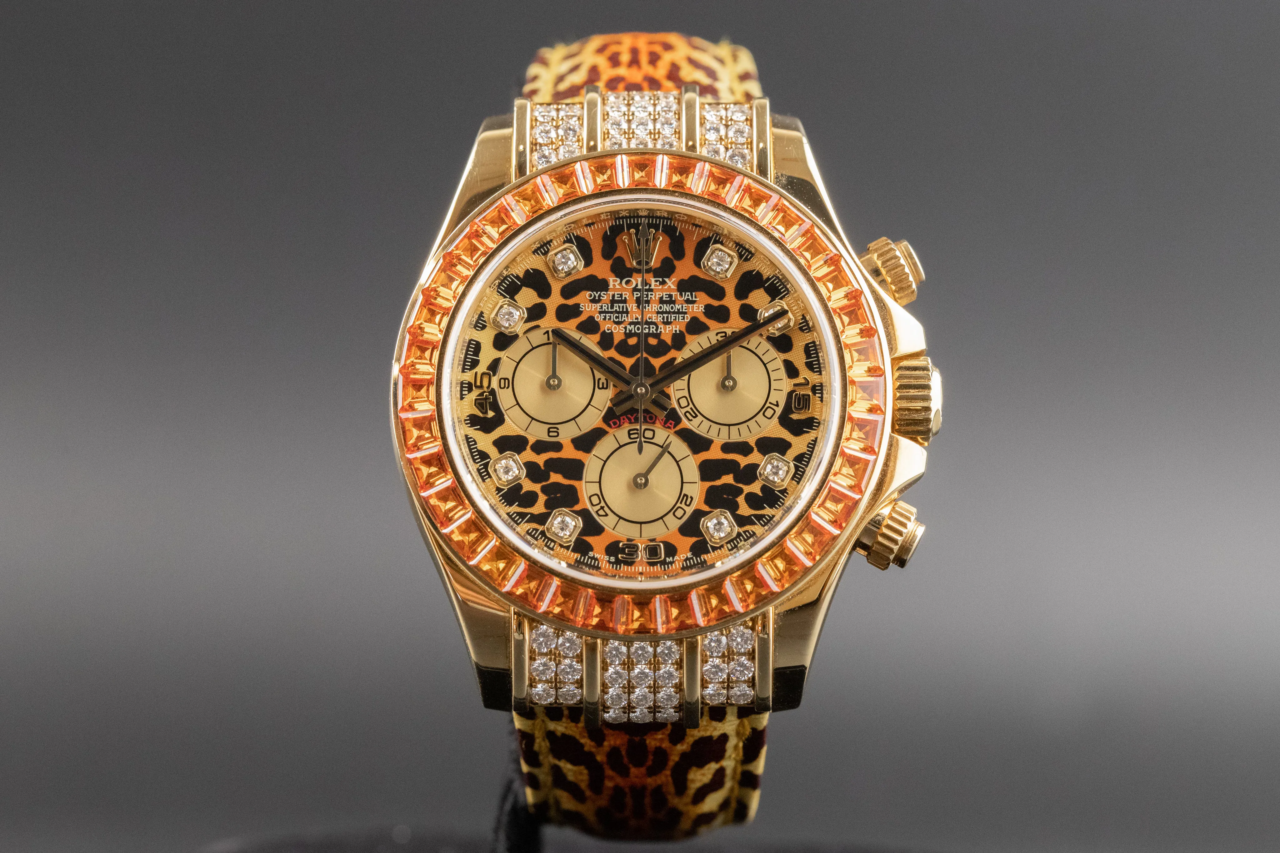 Rolex Daytona 116598 SACO 40mm Yellow Gold Factory Diamond