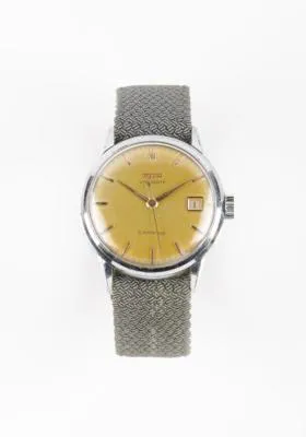 Tissot Visodate 35mm Stainless steel Gold-coloured