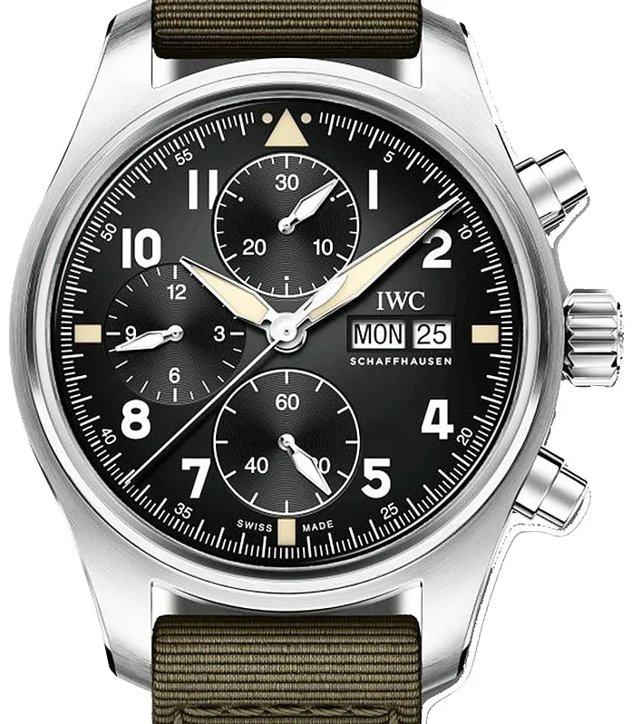 IWC Pilot IW387901 41.1mm Stainless steel Black