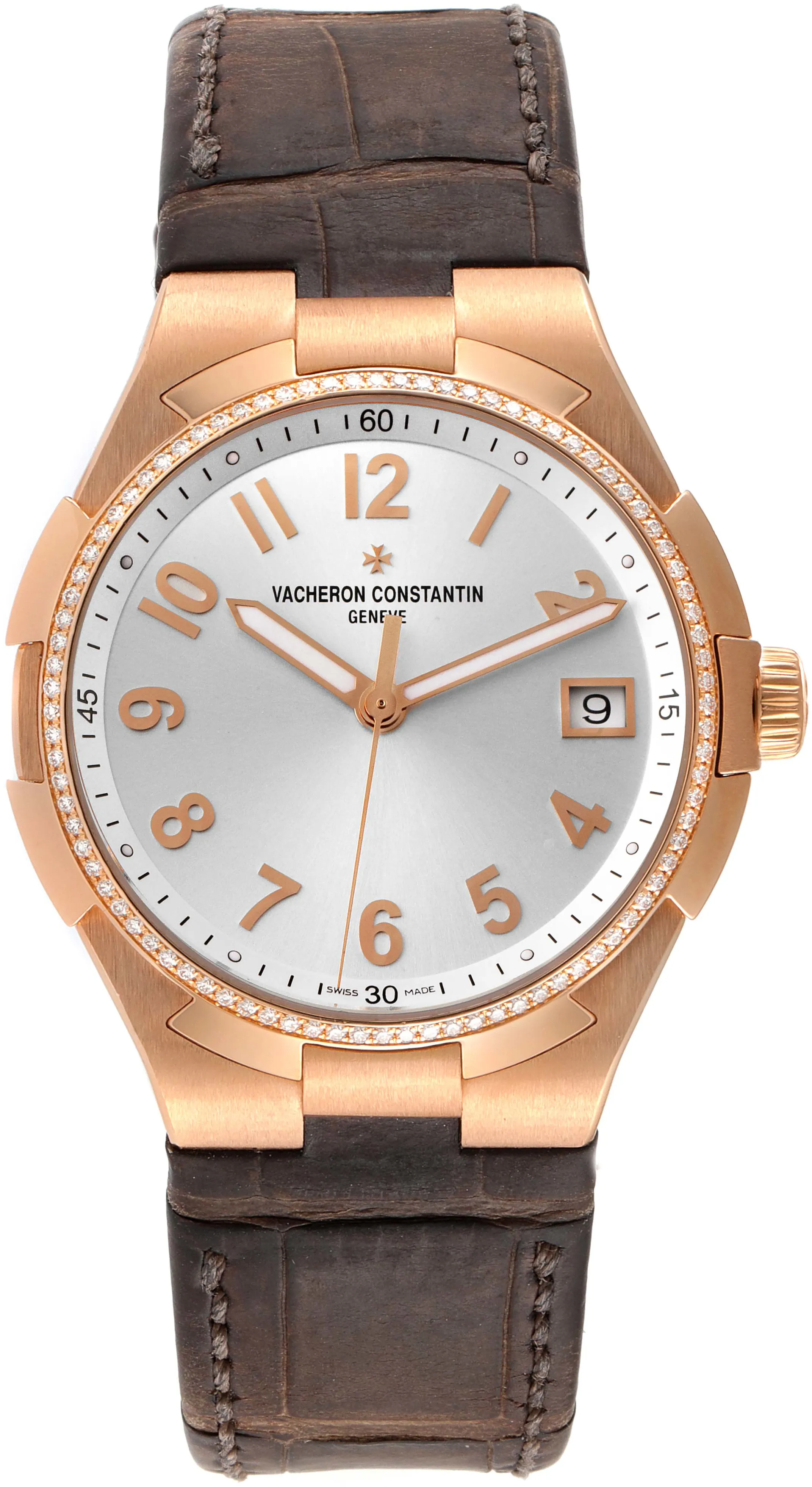 Vacheron Constantin Overseas 47560/000R-9672 36mm Rose gold and 18k rose gold Silver