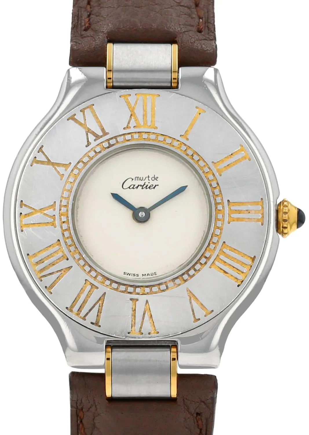 Cartier Must 21 31mm Stainless steel and Gold-plated Cream