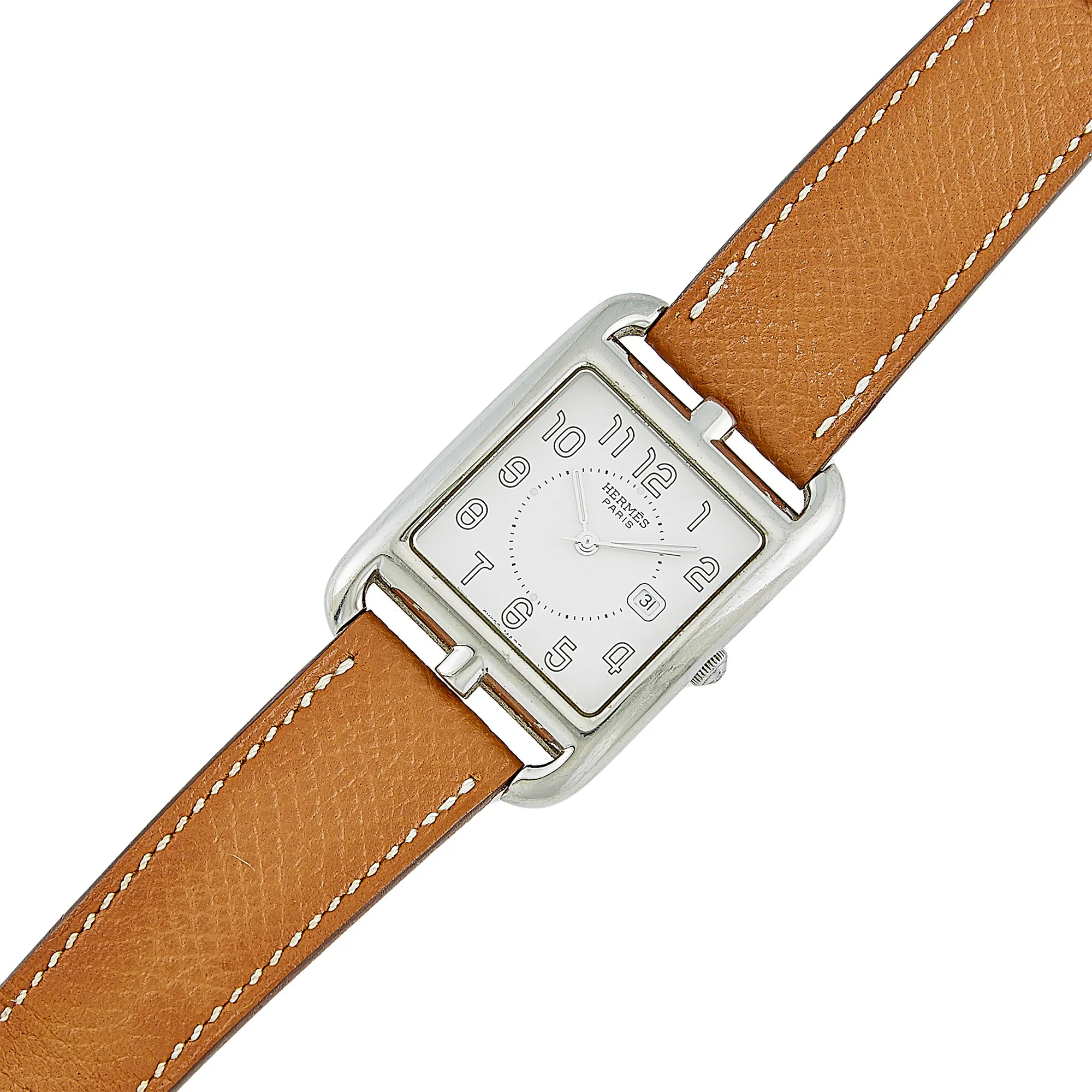 Hermès Cape Cod 41mm Stainless steel White