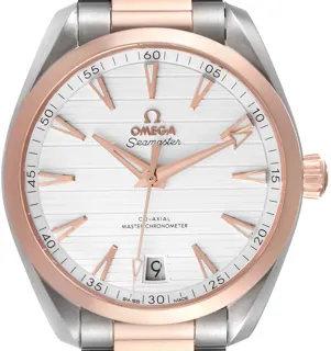 Omega Aqua Terra 220.20.41.21.02.001 Rose gold and Stainless steel Silver