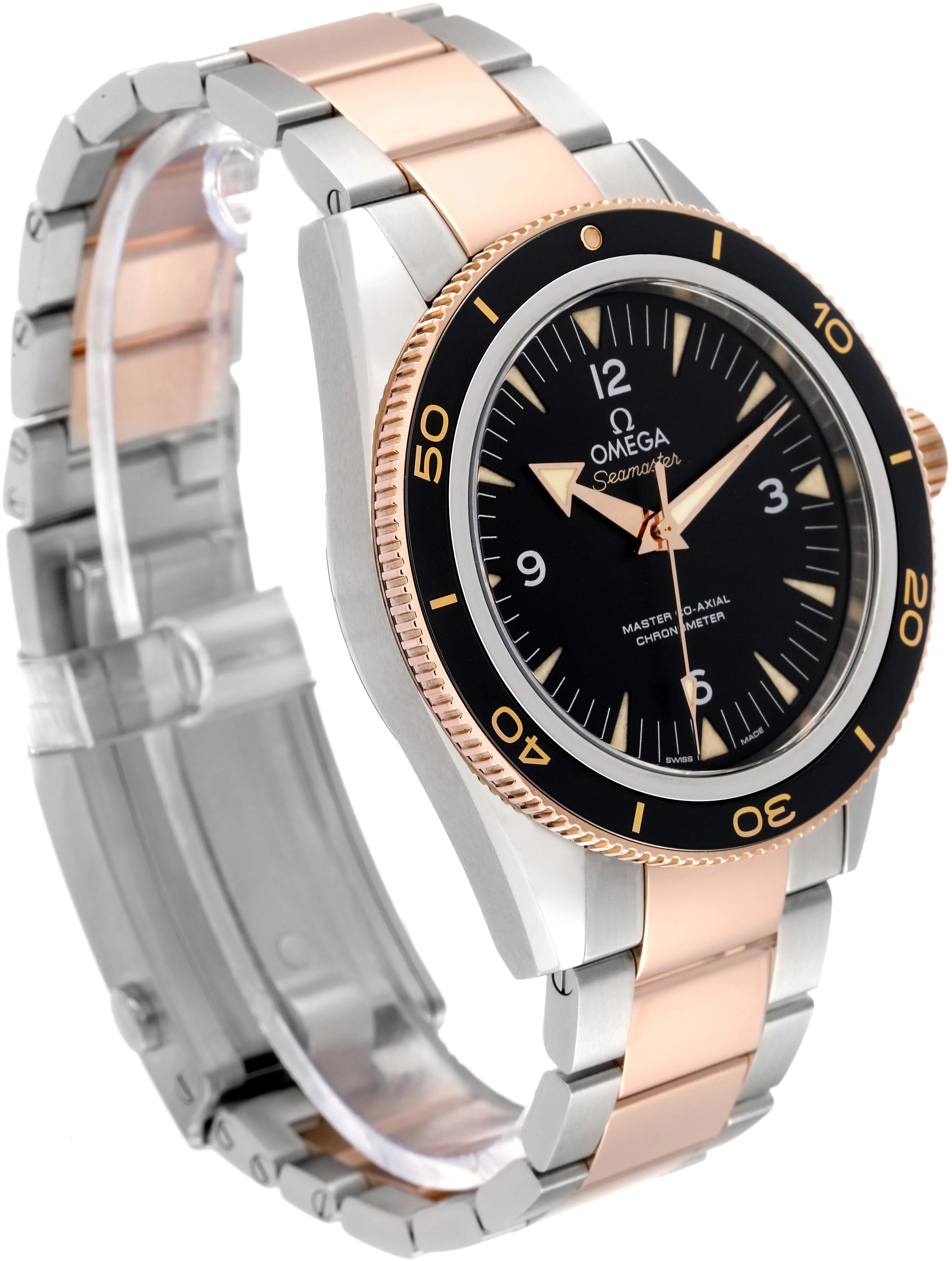 Omega Seamaster 300 233.20.41.21.01.001 41mm Rose gold and Stainless steel Black 2