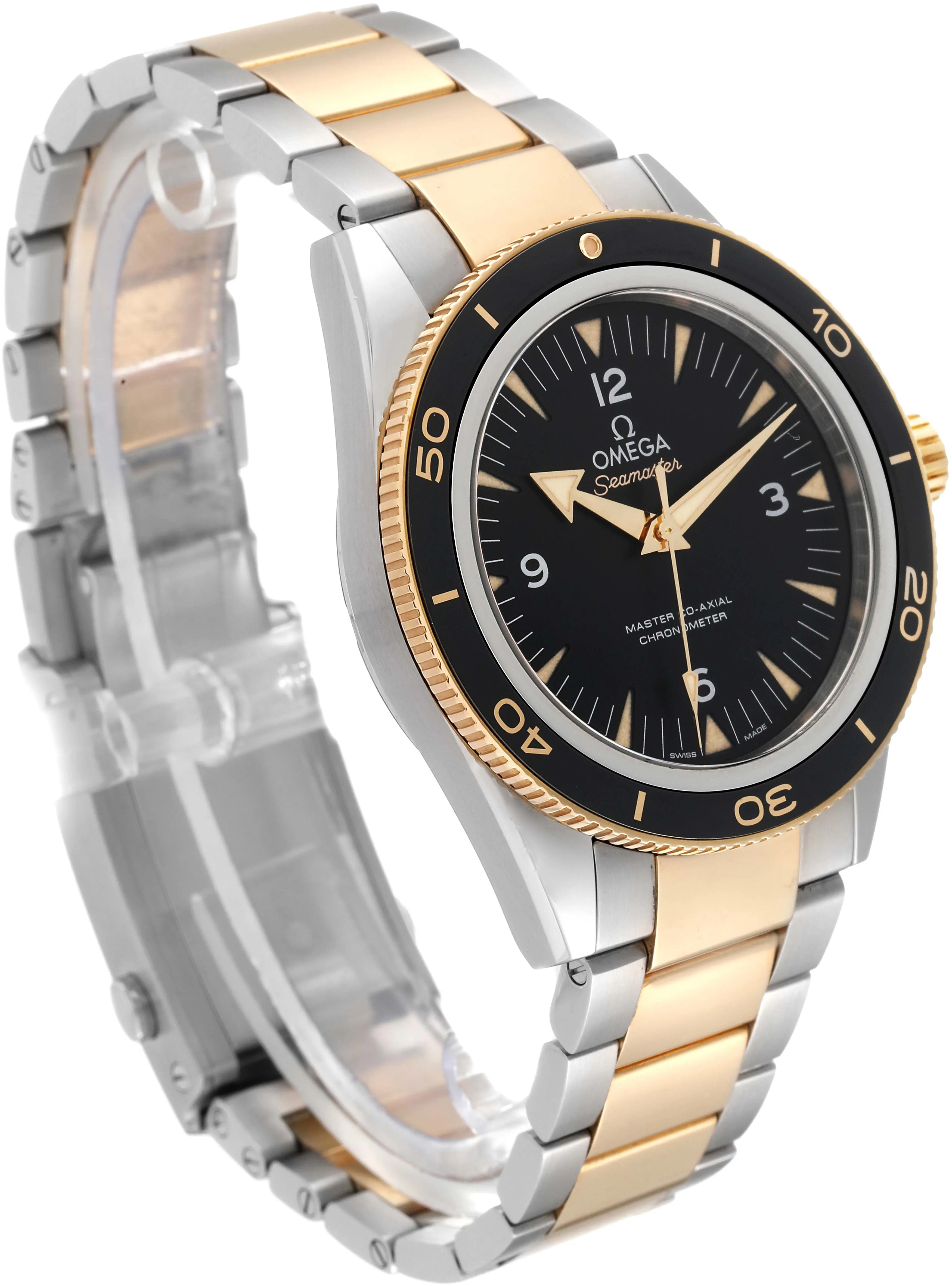 Omega Seamaster 300 233.20.41.21.01.002 41mm Yellow gold and Stainless steel Black 2