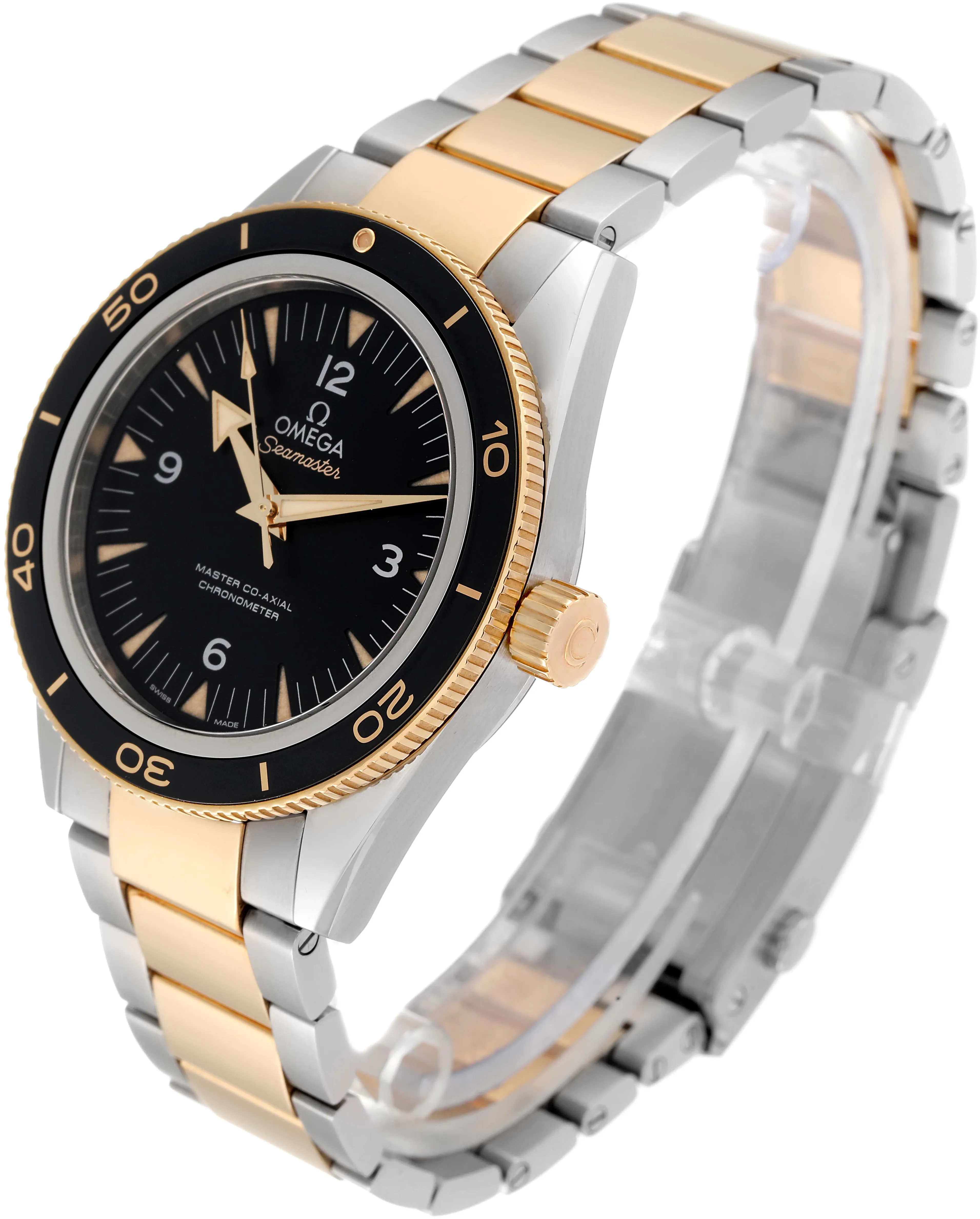 Omega Seamaster 300 233.20.41.21.01.002 41mm Yellow gold and Stainless steel Black 3