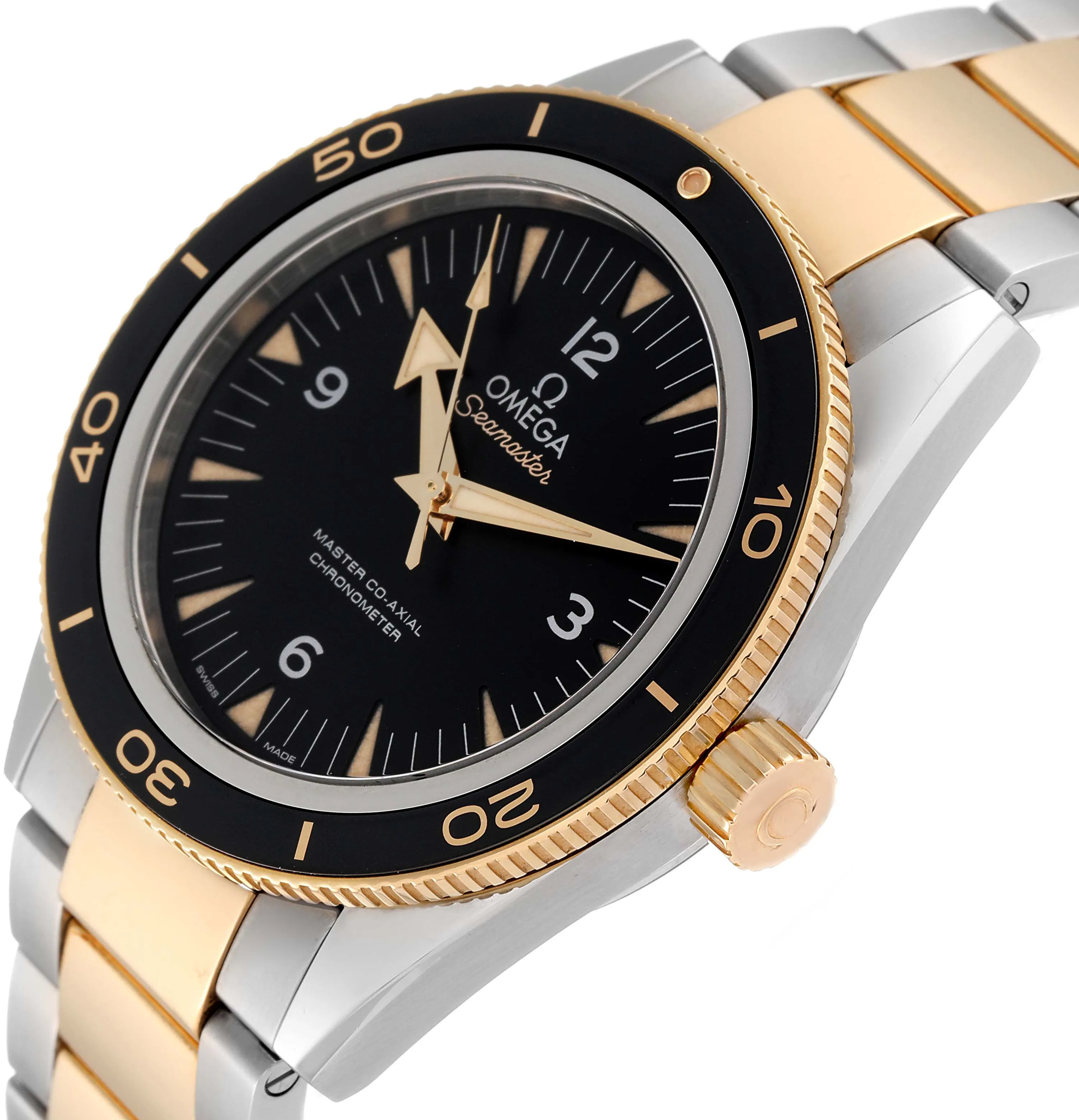 Omega Seamaster 300 233.20.41.21.01.002 41mm Yellow gold and Stainless steel Black 4