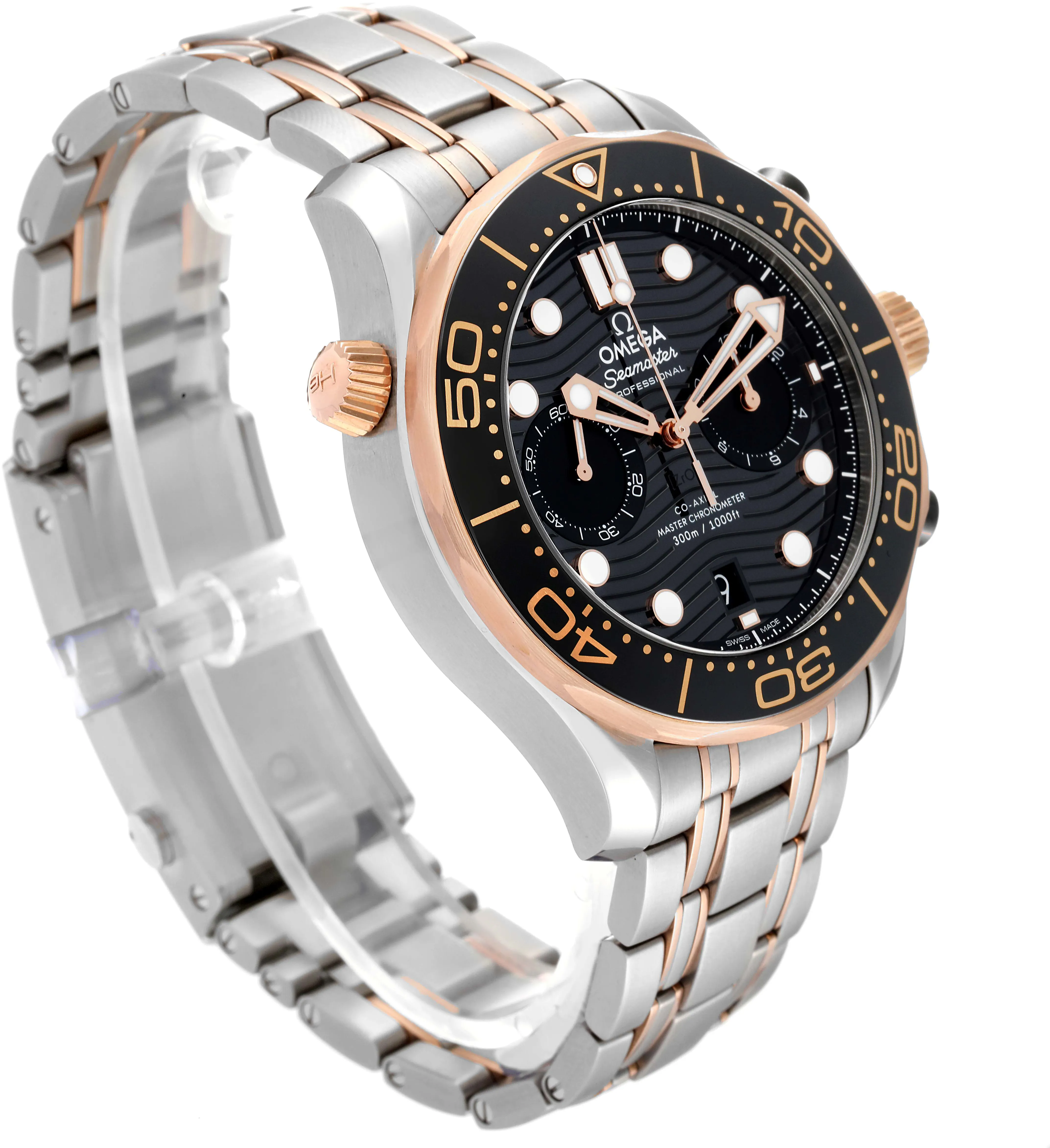 Omega Seamaster Diver 300M 210.20.44.51.01.001 44mm Rose gold and Stainless steel Black 2