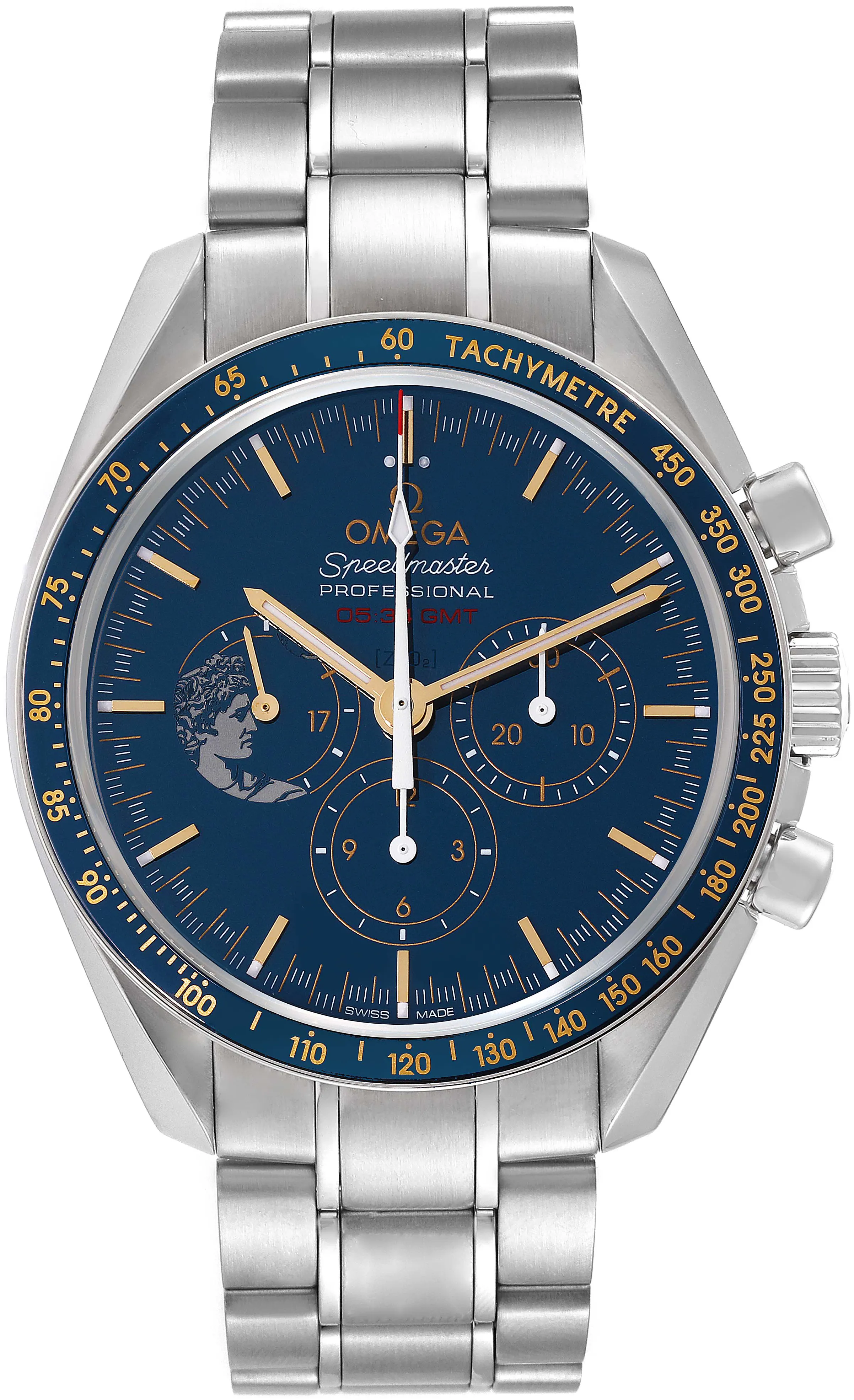 Omega Speedmaster Moonwatch 311.30.42.30.03.001 42mm Stainless steel Blue 1