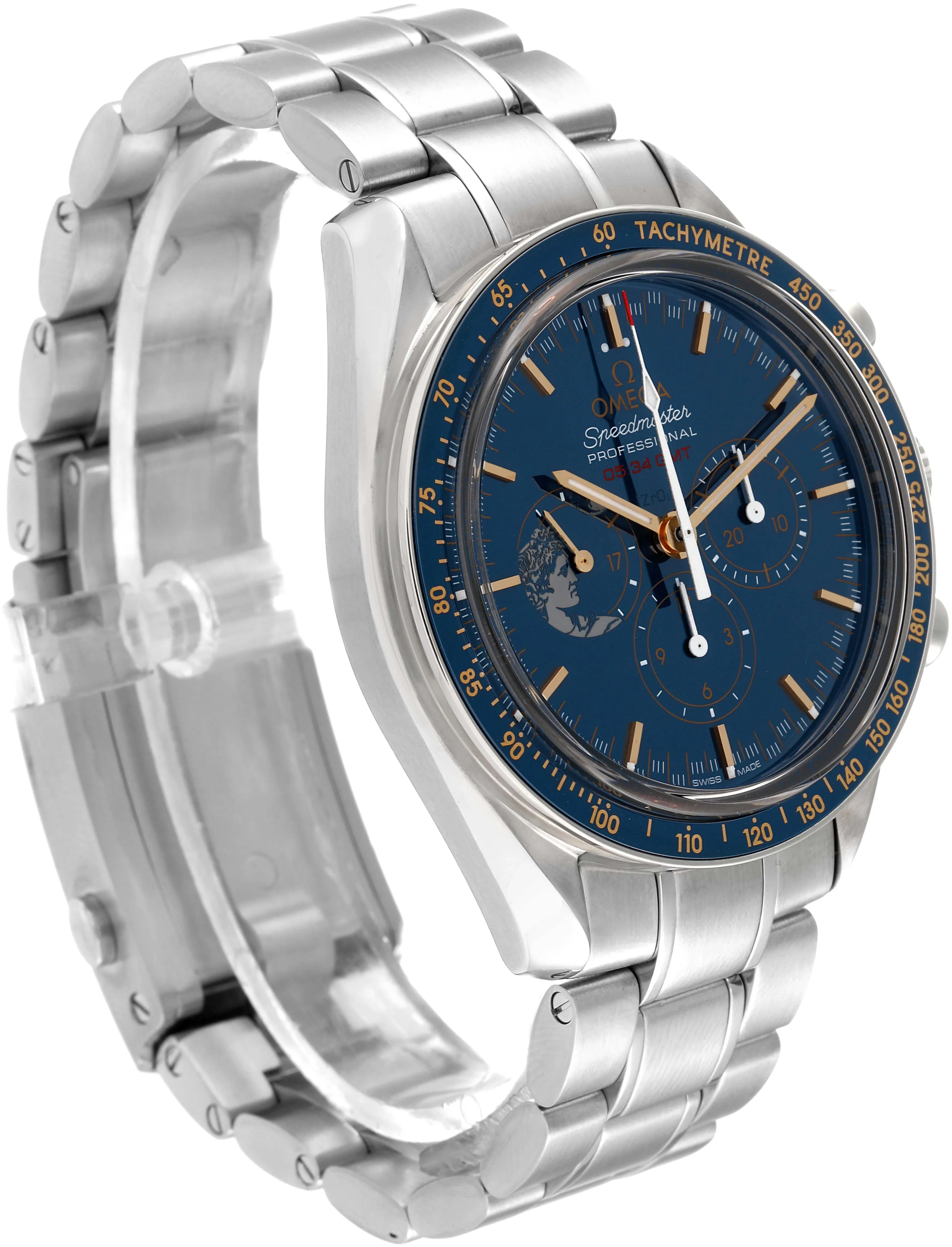 Omega Speedmaster Moonwatch 311.30.42.30.03.001 42mm Stainless steel Blue 2