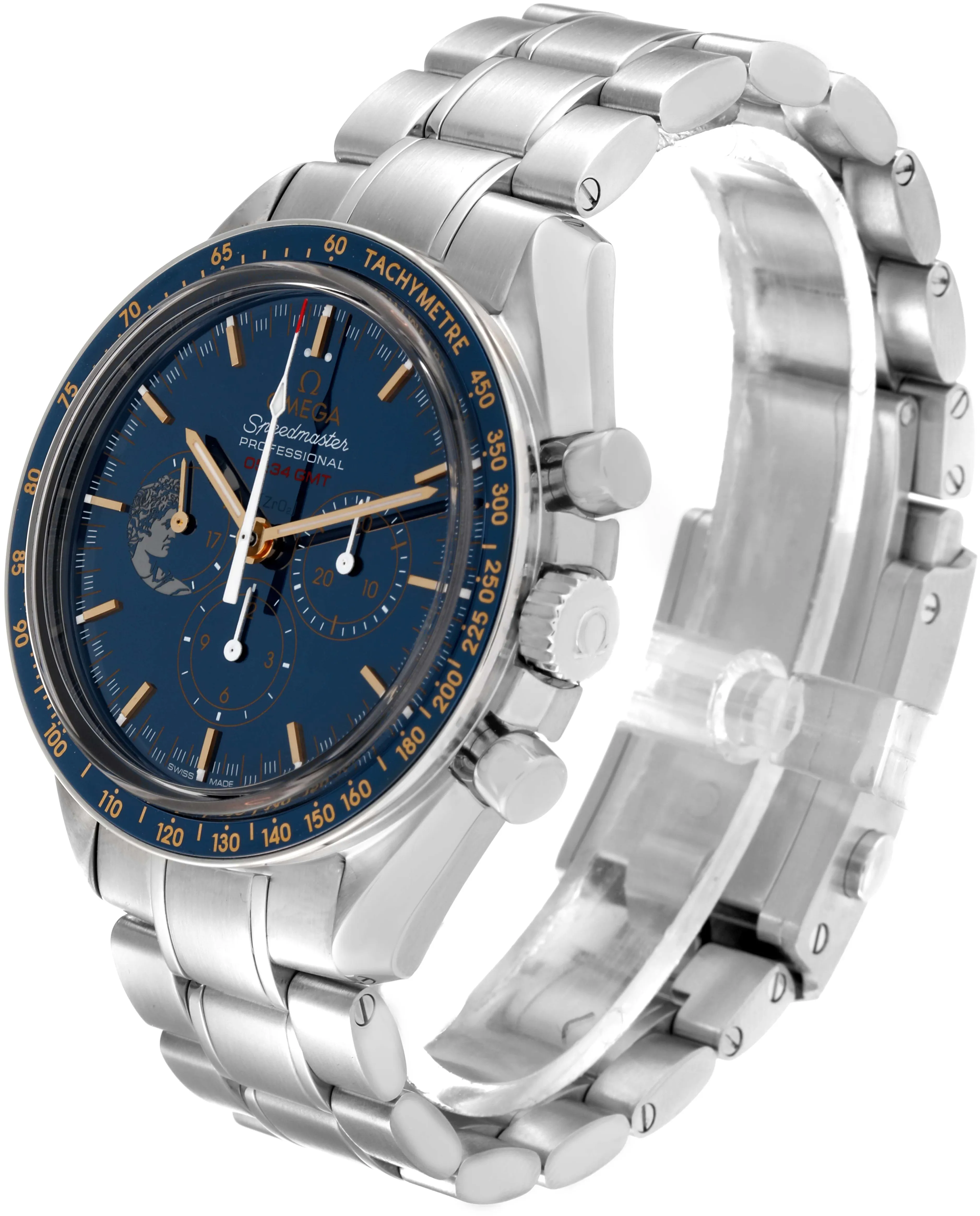 Omega Speedmaster Moonwatch 311.30.42.30.03.001 42mm Stainless steel Blue 3