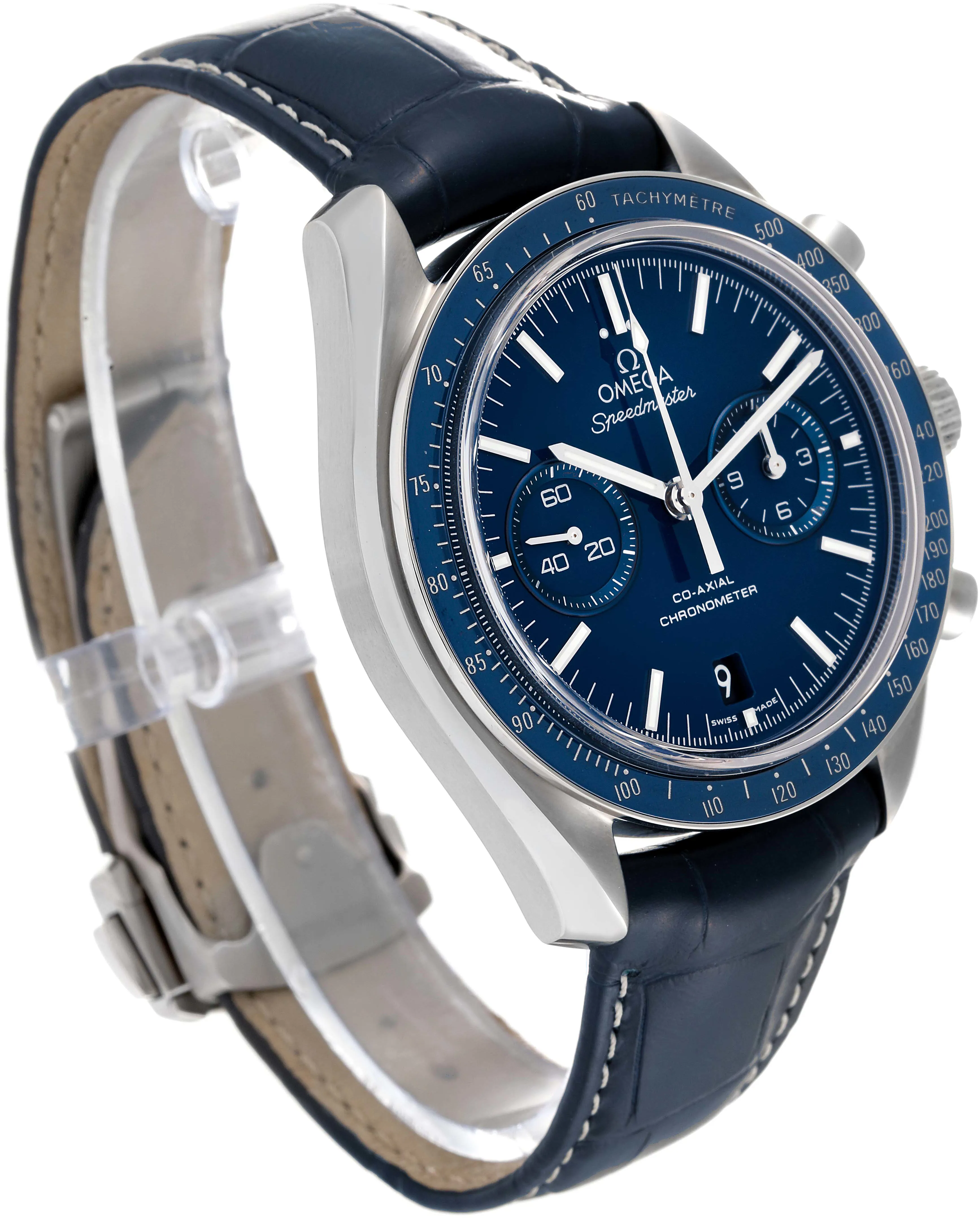 Omega Speedmaster Professional Moonwatch 311.93.44.51.03.001 44.25mm Titanium round Blue 2