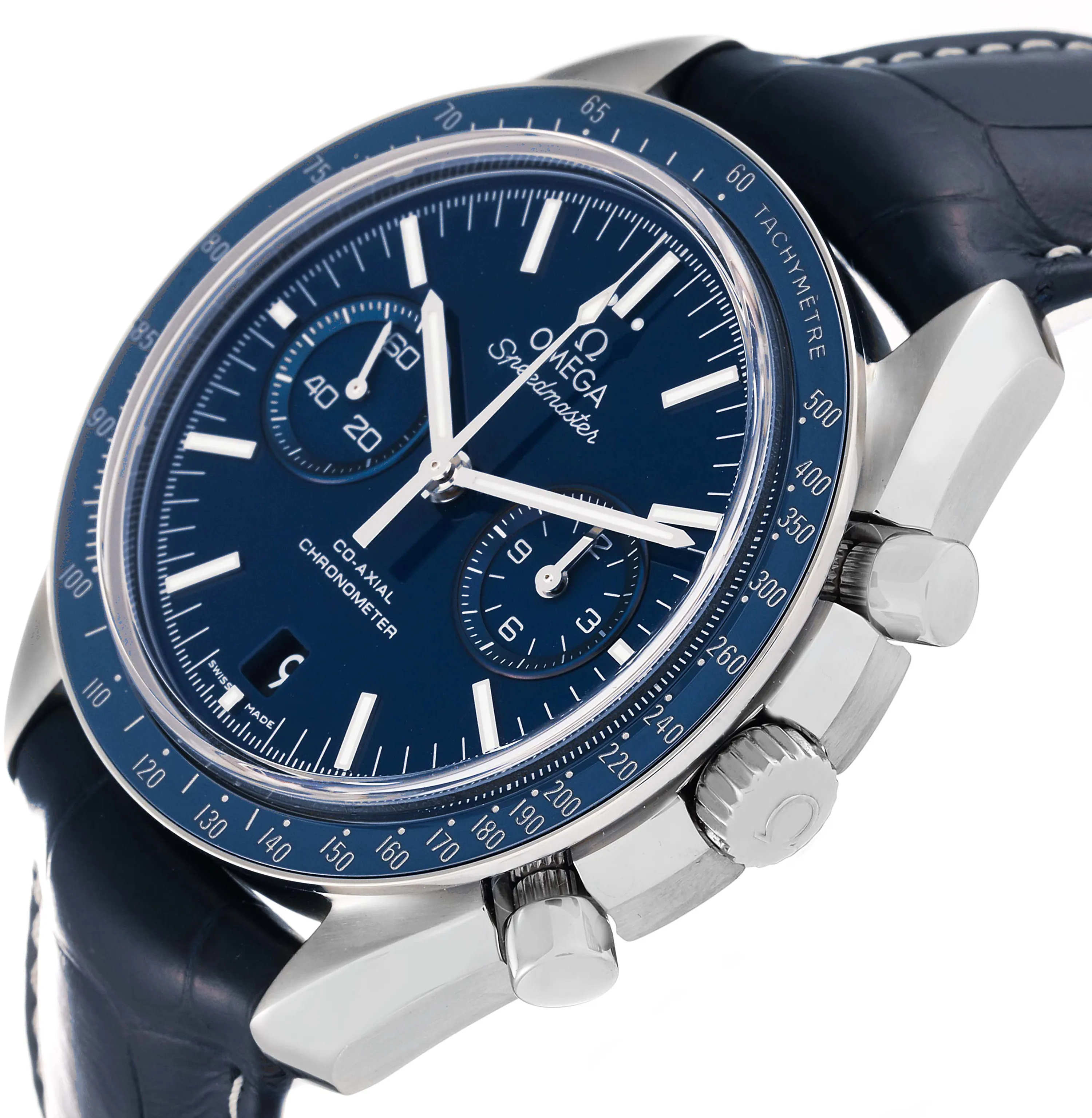 Omega Speedmaster Professional Moonwatch 311.93.44.51.03.001 44.25mm Titanium round Blue 4