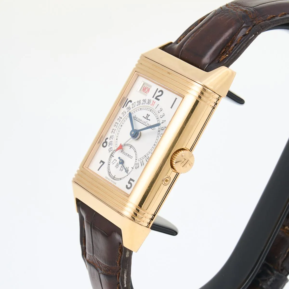 Jaeger-LeCoultre Reverso 270.2.36 36mm 18ct Rose Gold Silver 1