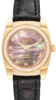 Rolex Cellini Cestello 6311 26mm Yellow gold Black