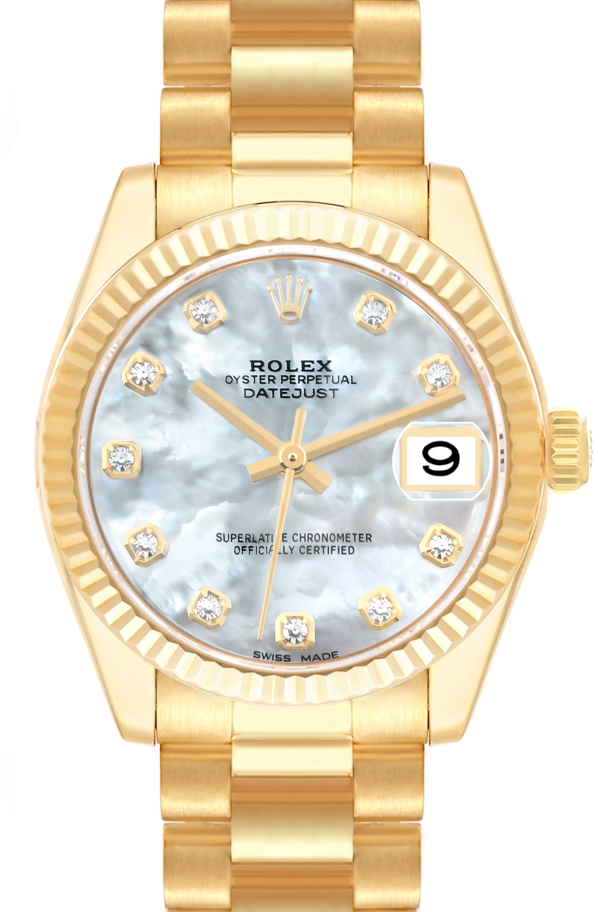 Rolex Datejust 31 178278 31mm Yellow gold Mother-of-pearl