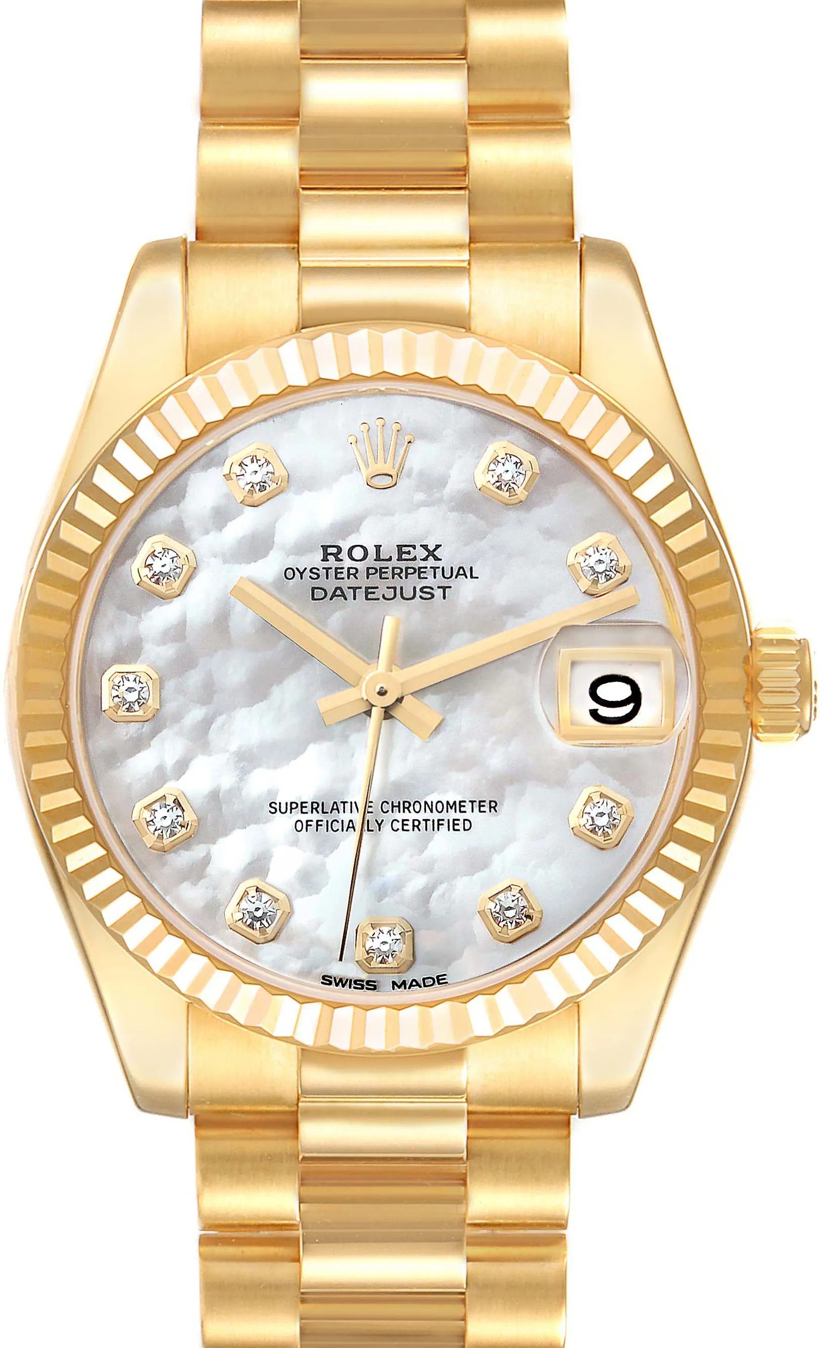 Rolex Datejust 31 178278 31mm Yellow gold Mother-of-pearl