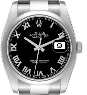 Rolex Datejust 36 116200 Stainless steel Black