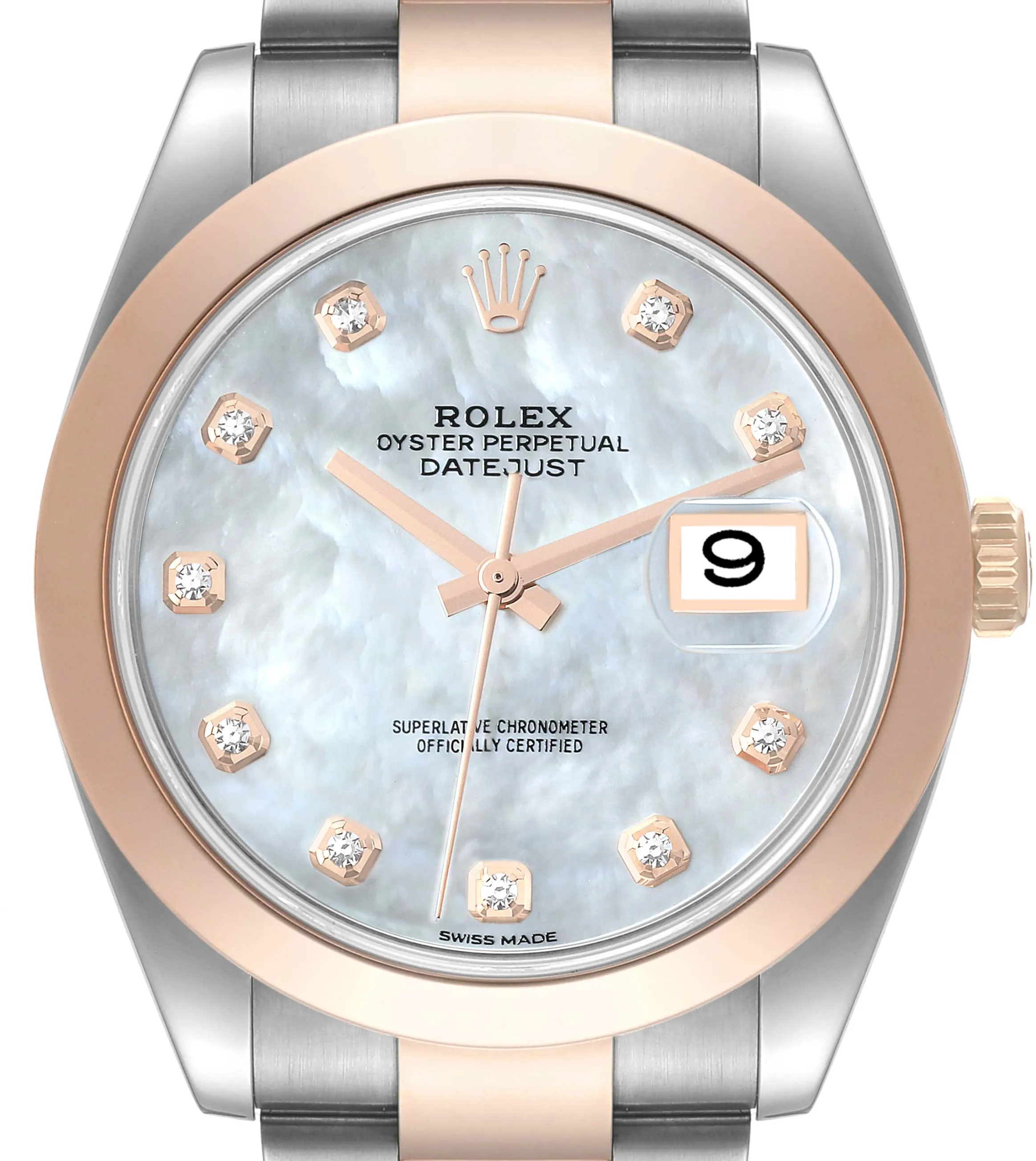 Rolex Datejust 41 126301 41mm Rose gold and Stainless steel Mother-of-pearl