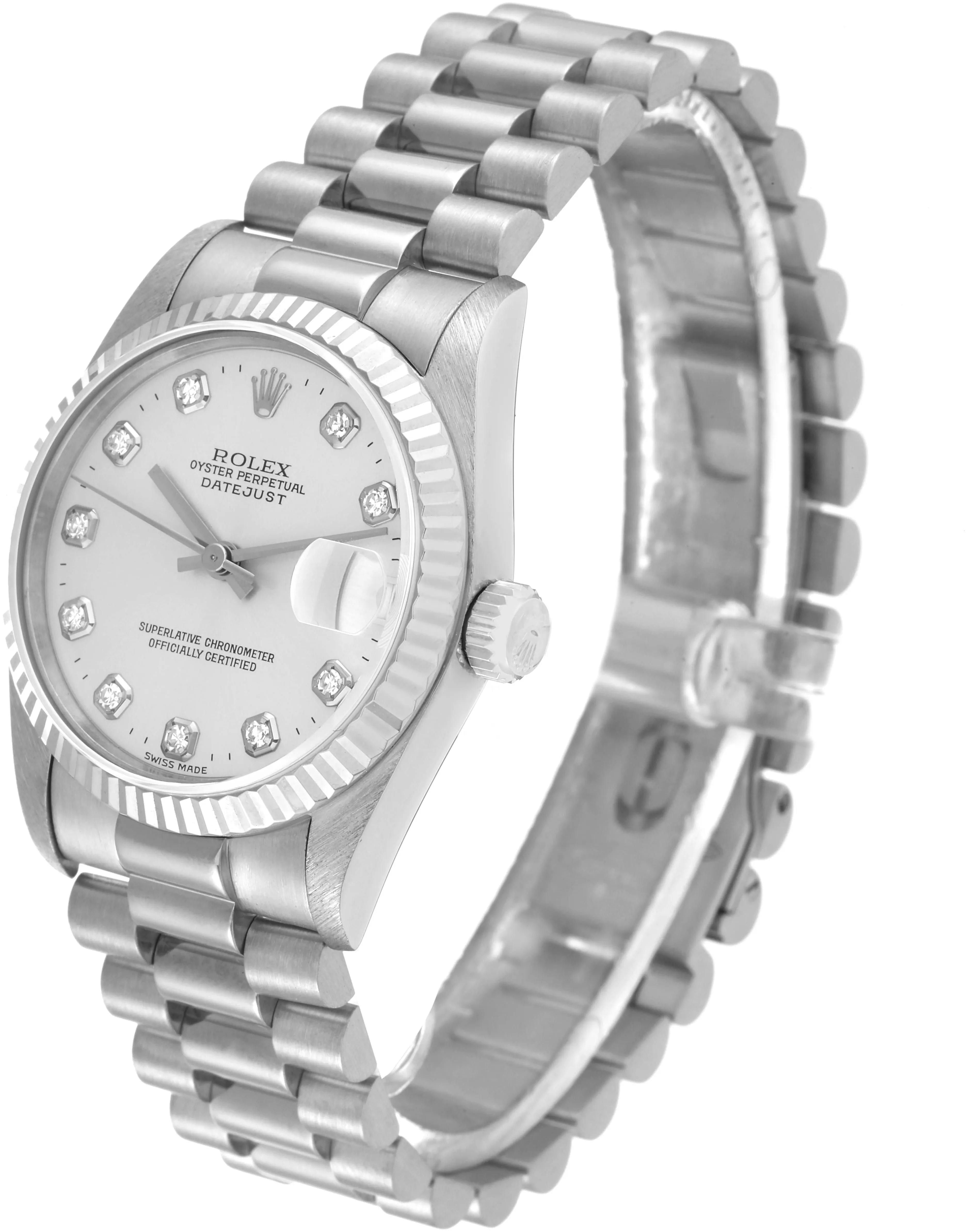 Rolex Datejust 68279 31mm White gold Silver 3