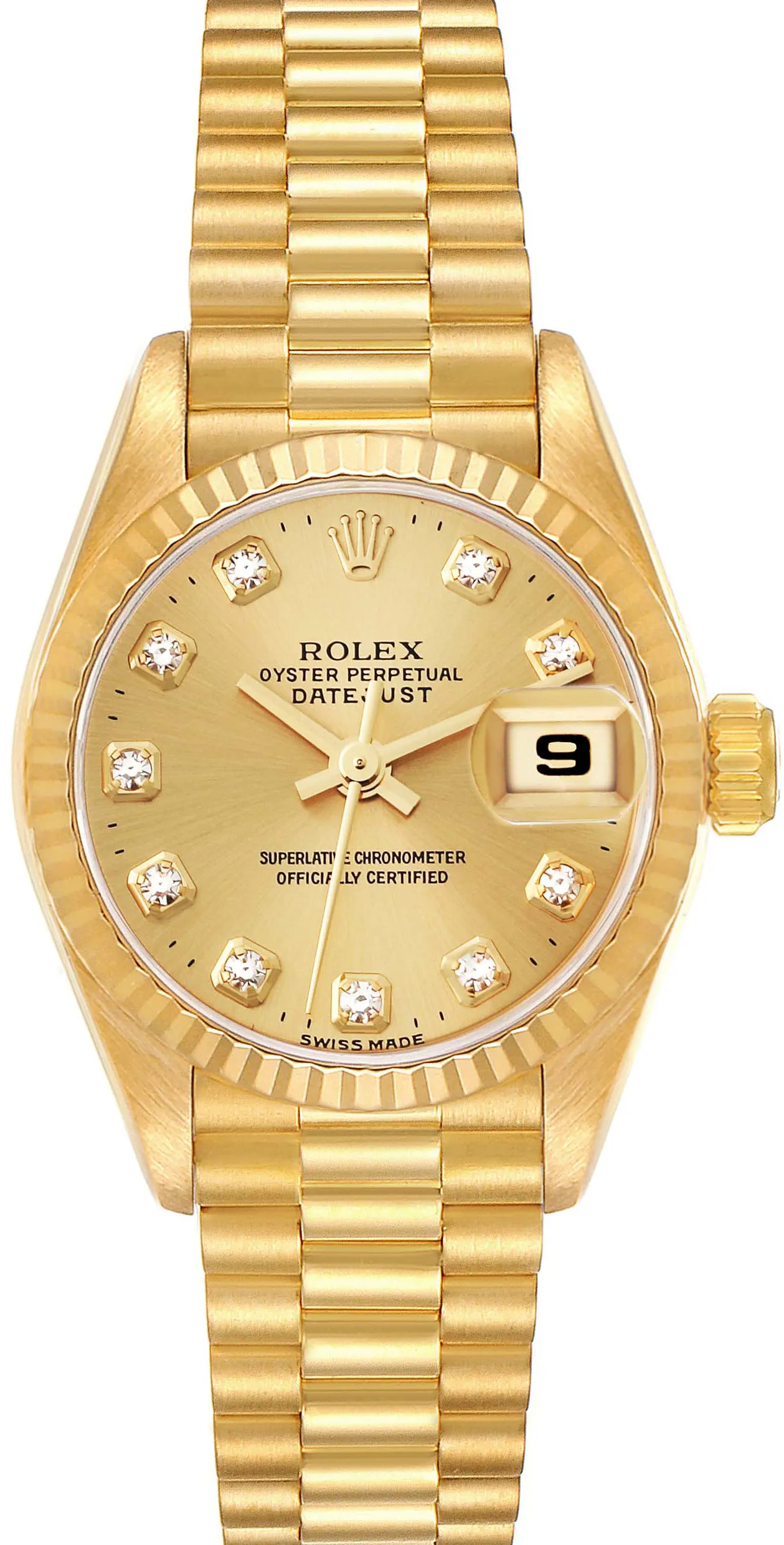 Rolex Datejust 69178G 26mm Yellow gold Champagne