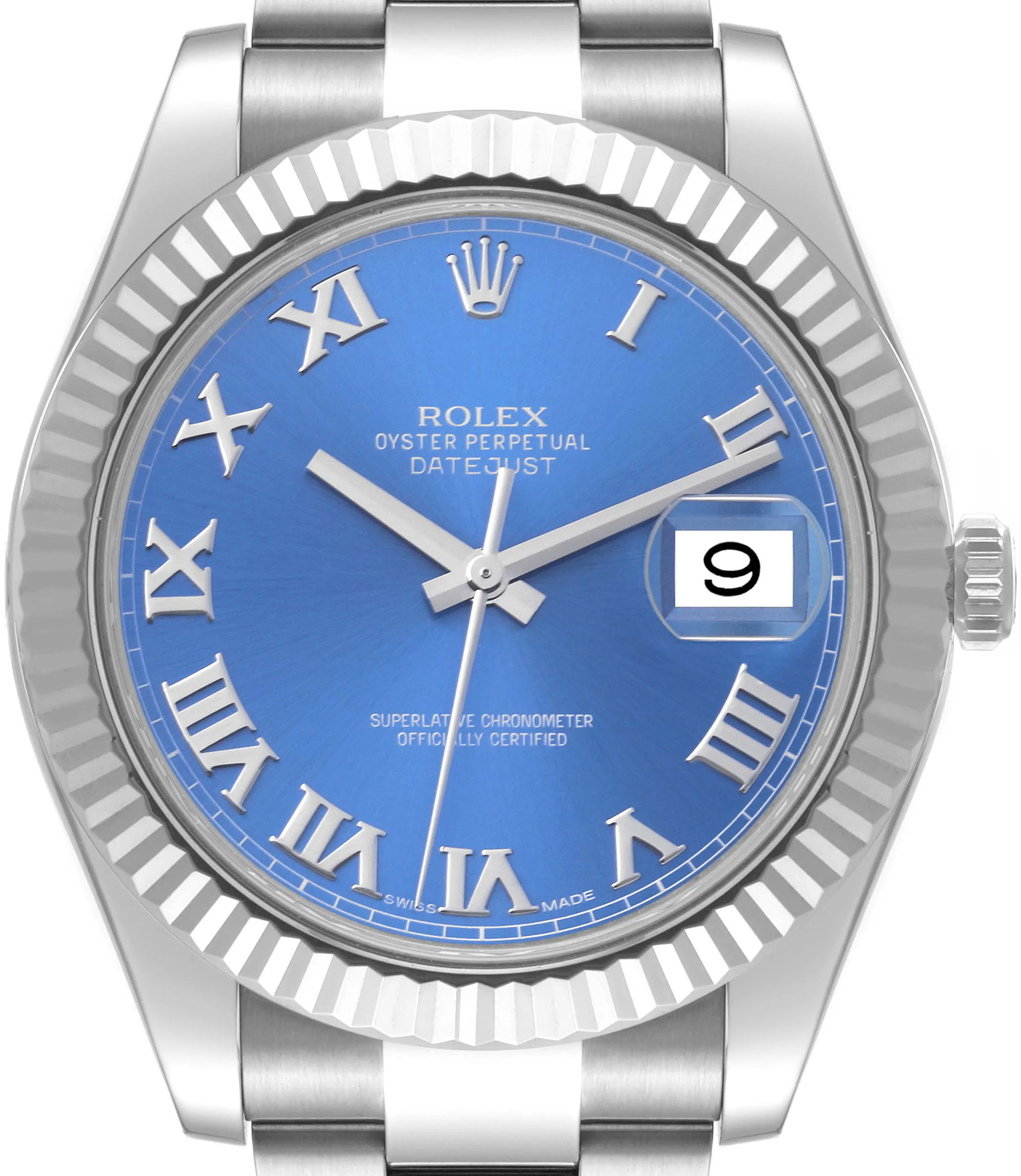 Rolex Datejust II 116334 41mm Stainless steel Blue