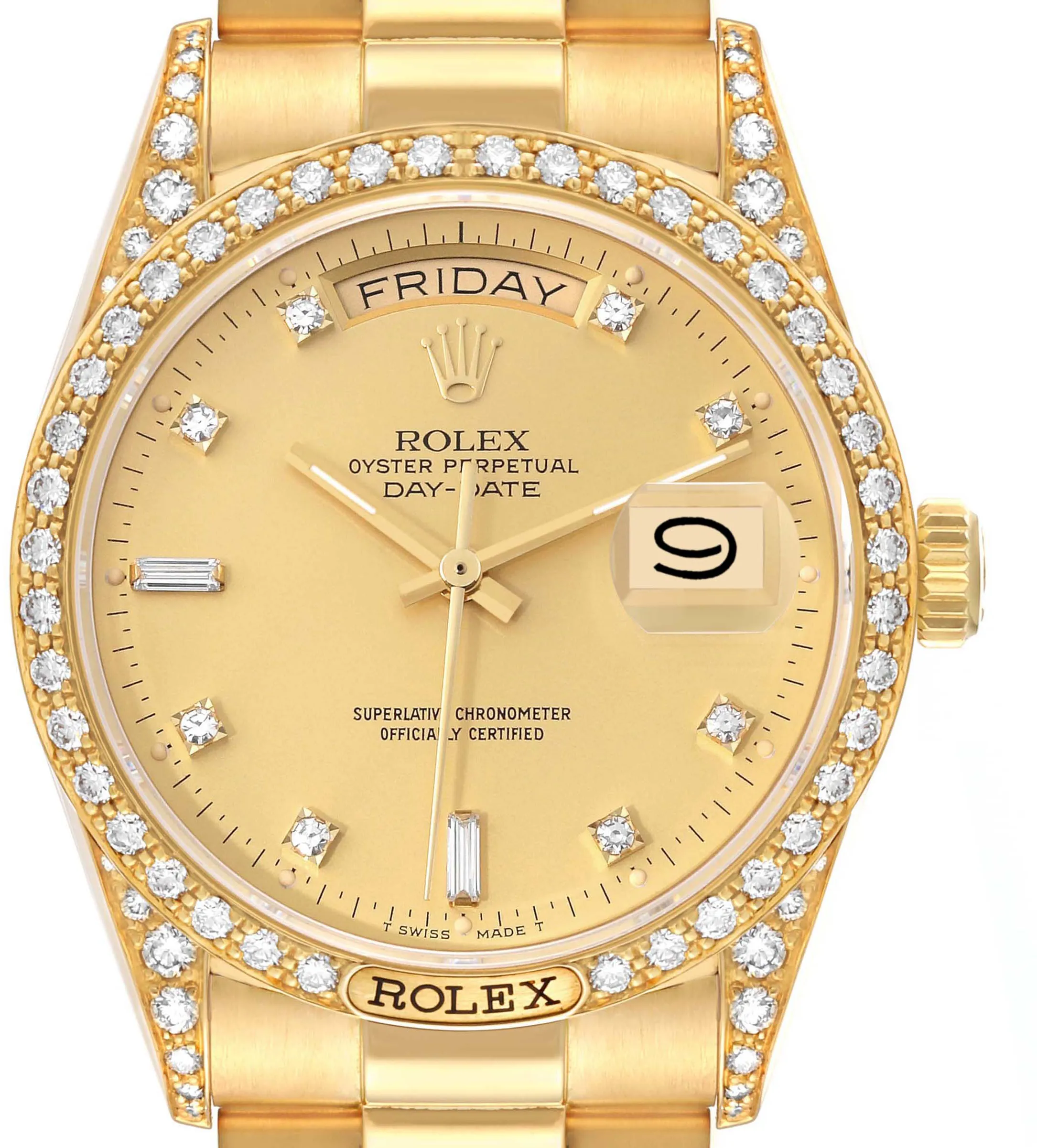 Rolex Day-Date 36 18388 36mm Yellow gold Champagne