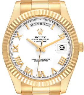 Rolex Day-Date 218238 18k yellow gold White