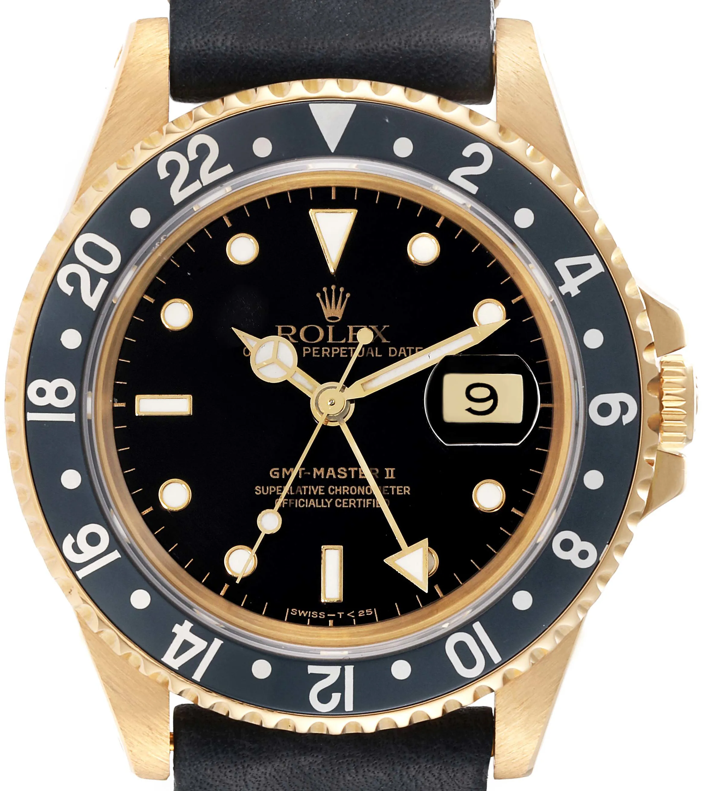 Rolex GMT-Master II 16718 40mm Yellow gold Black