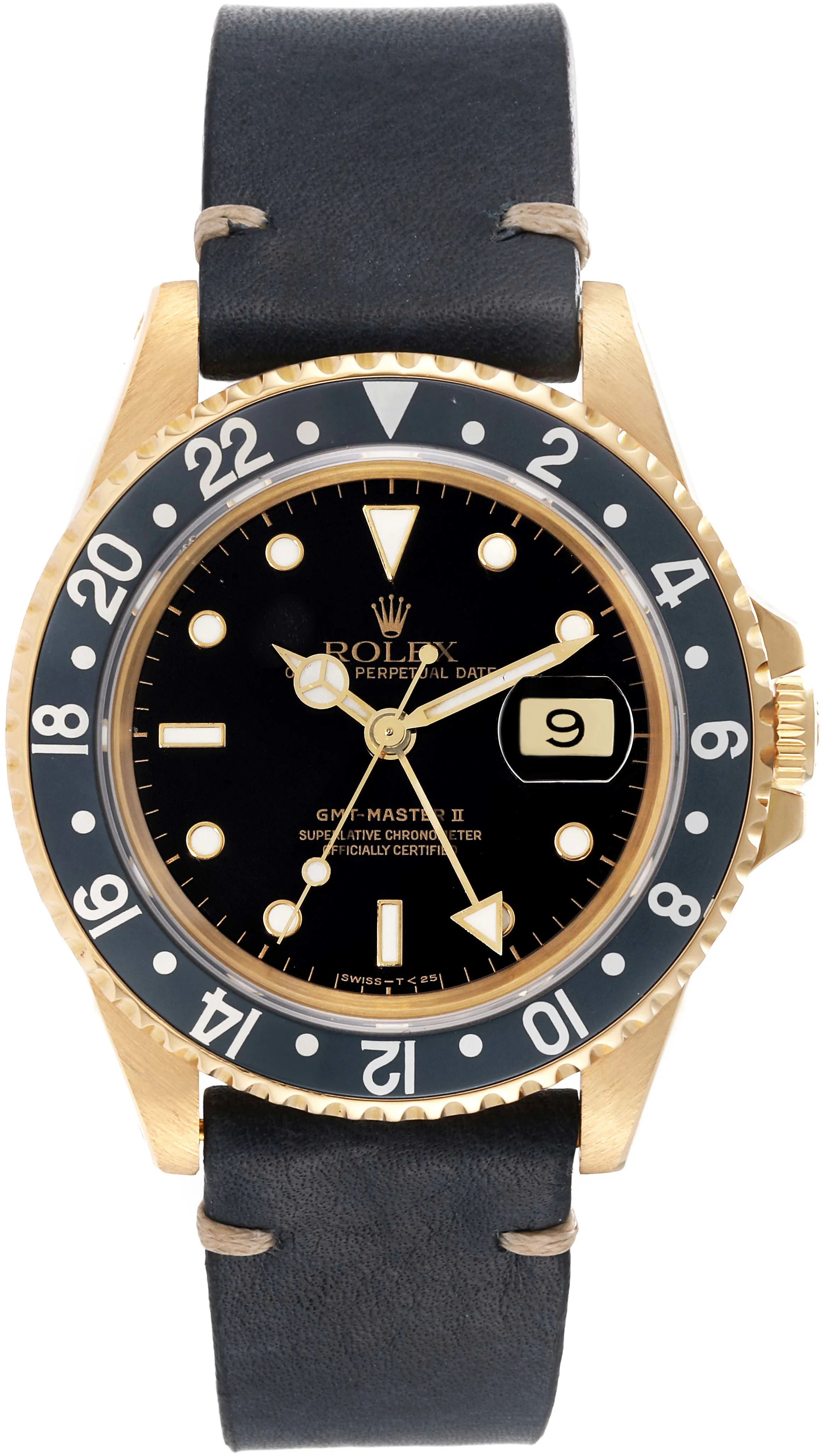 Rolex GMT-Master II 16718 40mm Yellow gold Black 1