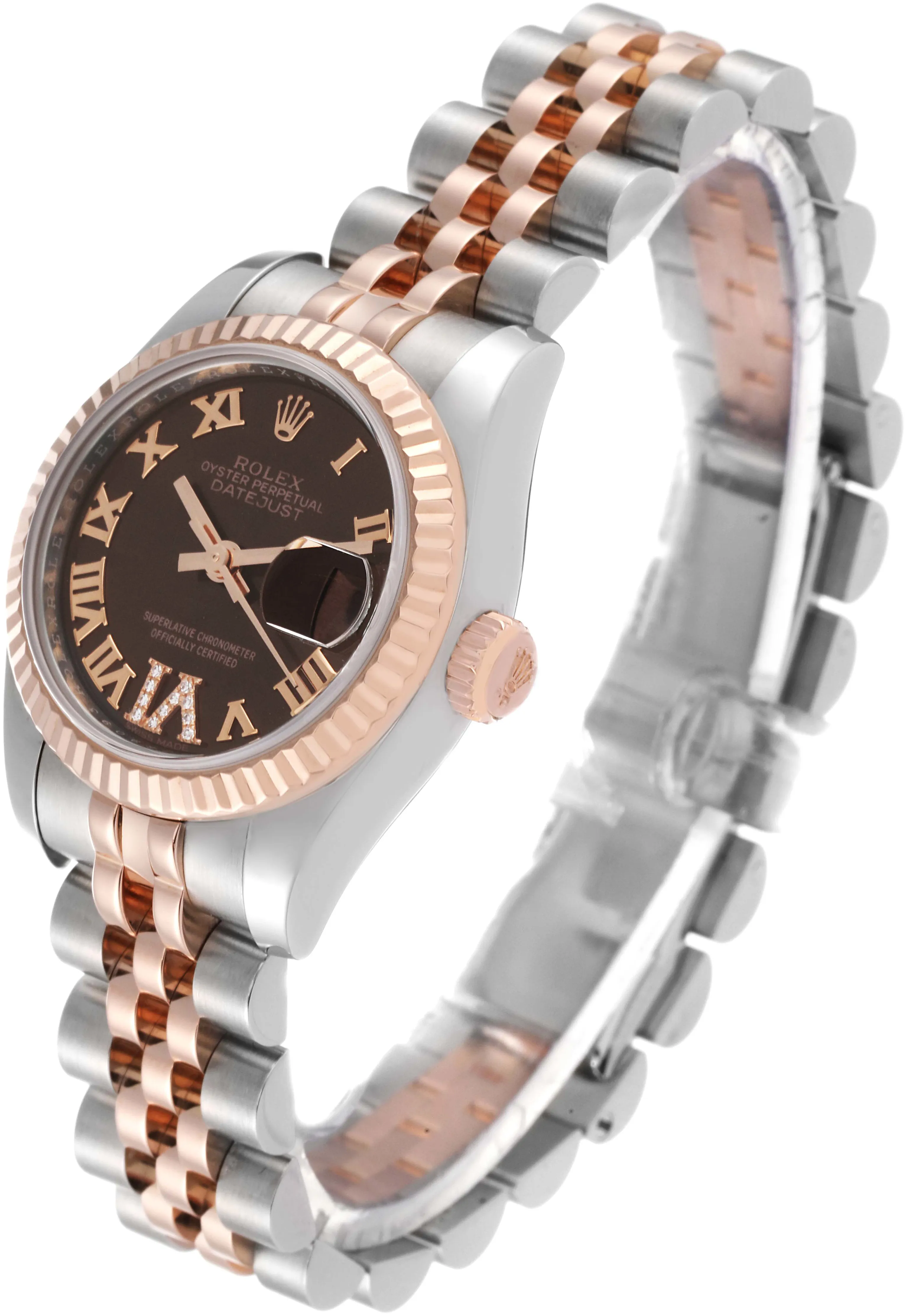 Rolex Lady-Datejust 179171 26mm Stainless steel Brown 3