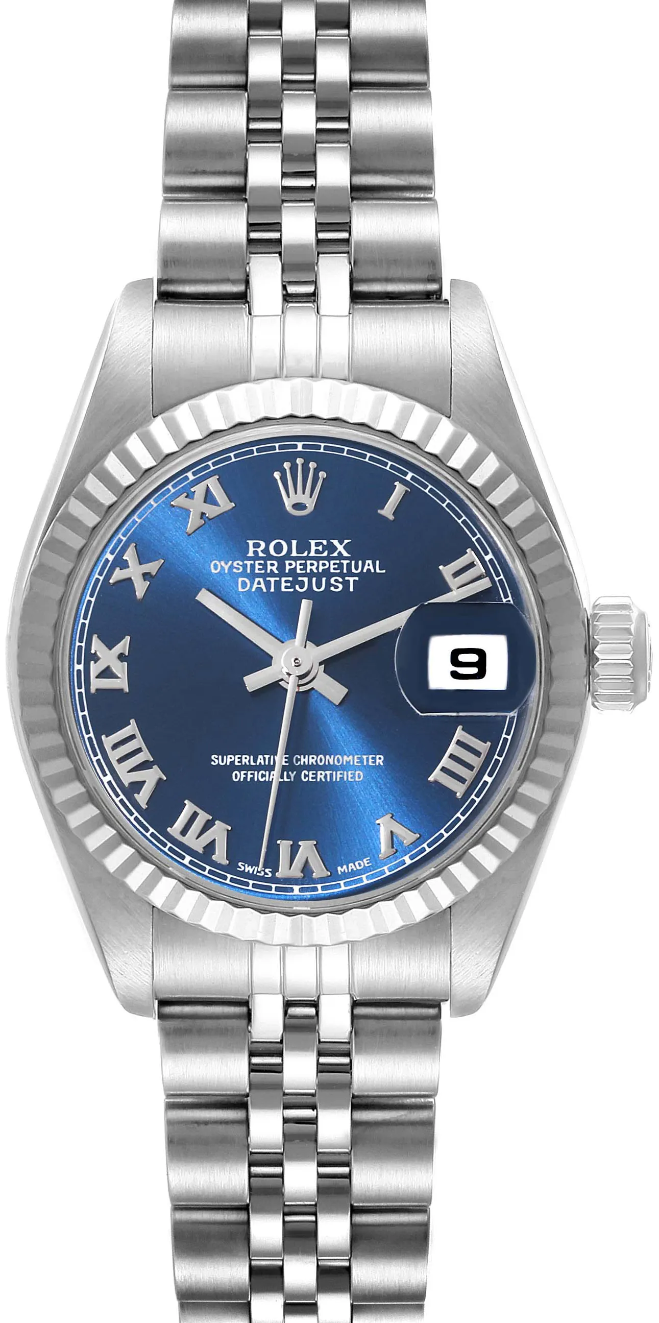 Rolex Lady-Datejust 79174 26mm Stainless steel Blue