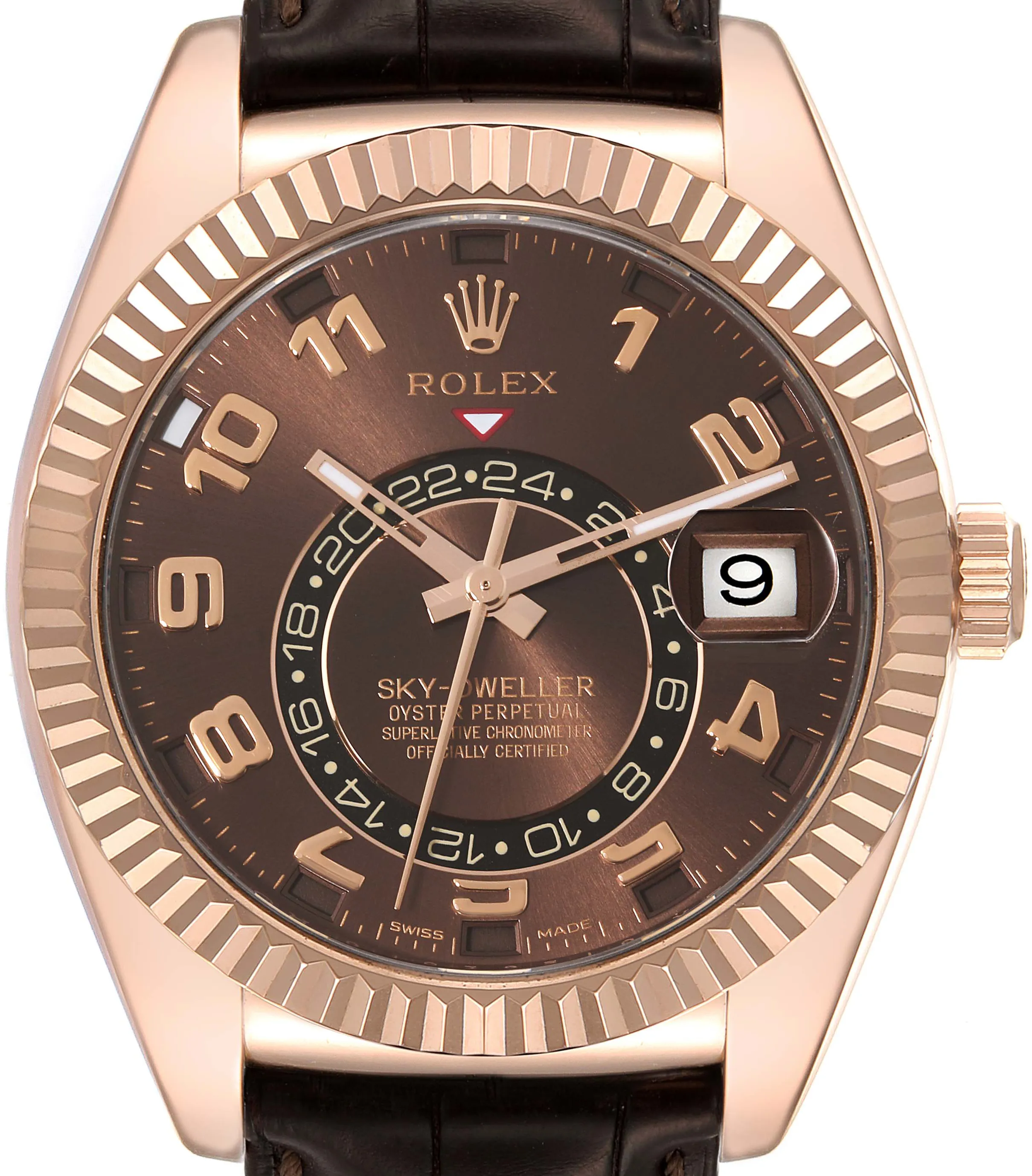 Rolex Sky-Dweller 326135 42mm 18k rose gold Brown