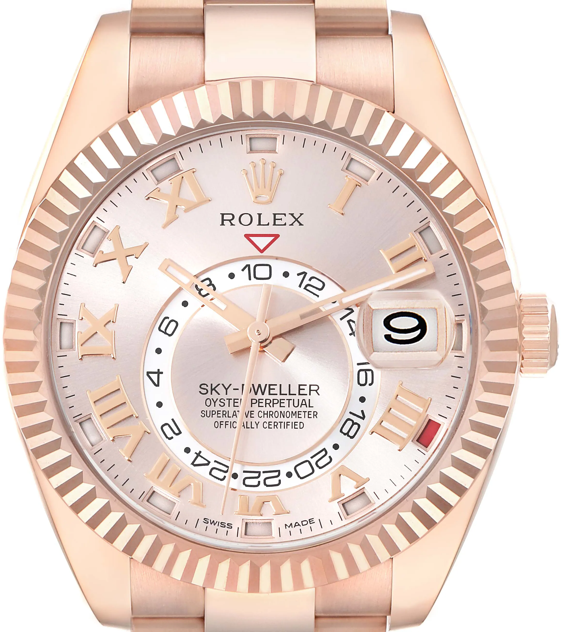 Rolex Sky-Dweller 326935 42mm Rose gold and 18k rose gold Sundust rose