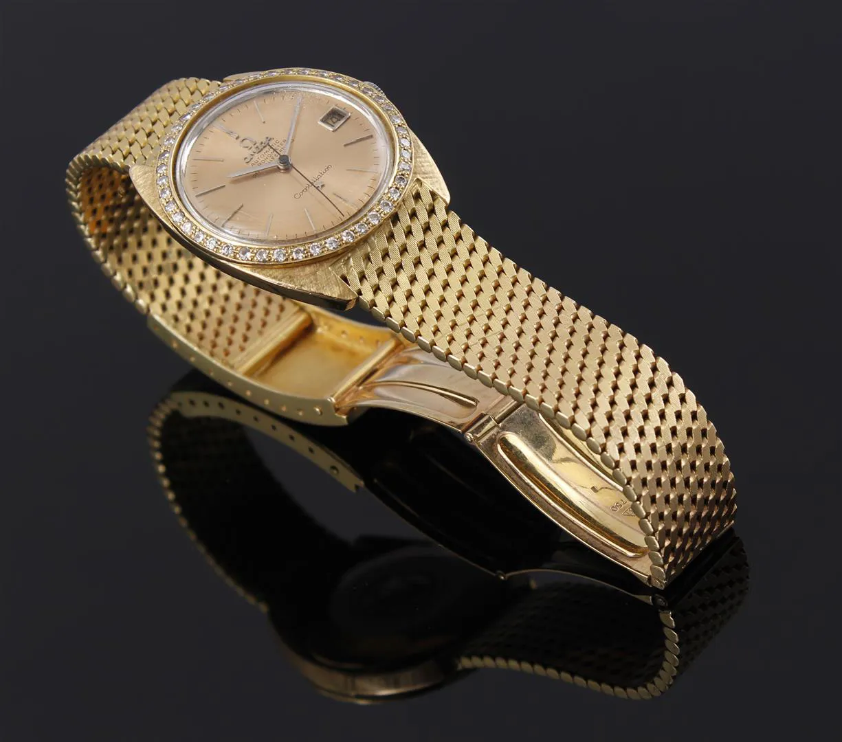 Omega Constellation 34mm Yellow gold and Diamond 1