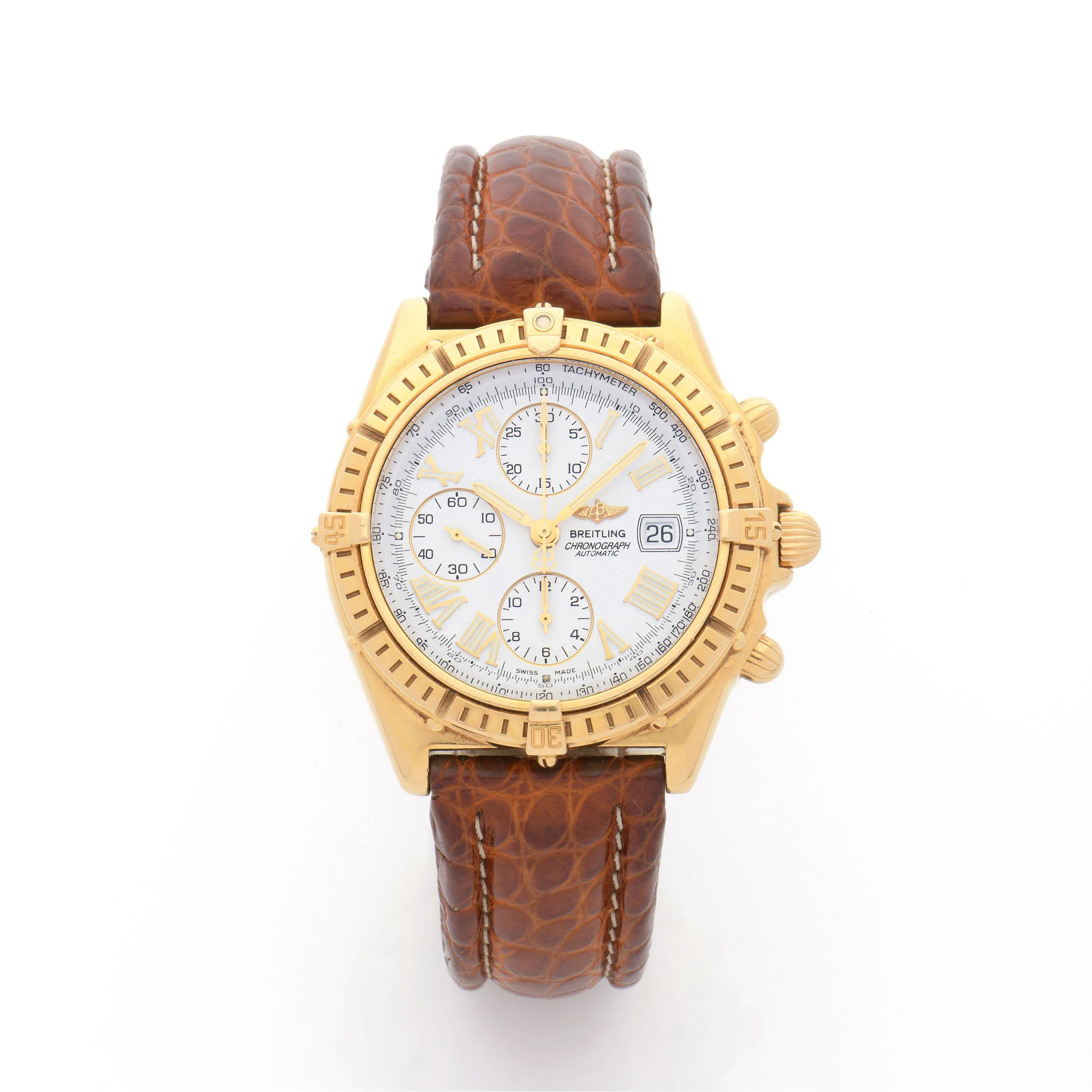 Breitling Crosswind K13055 43mm Yellow gold White