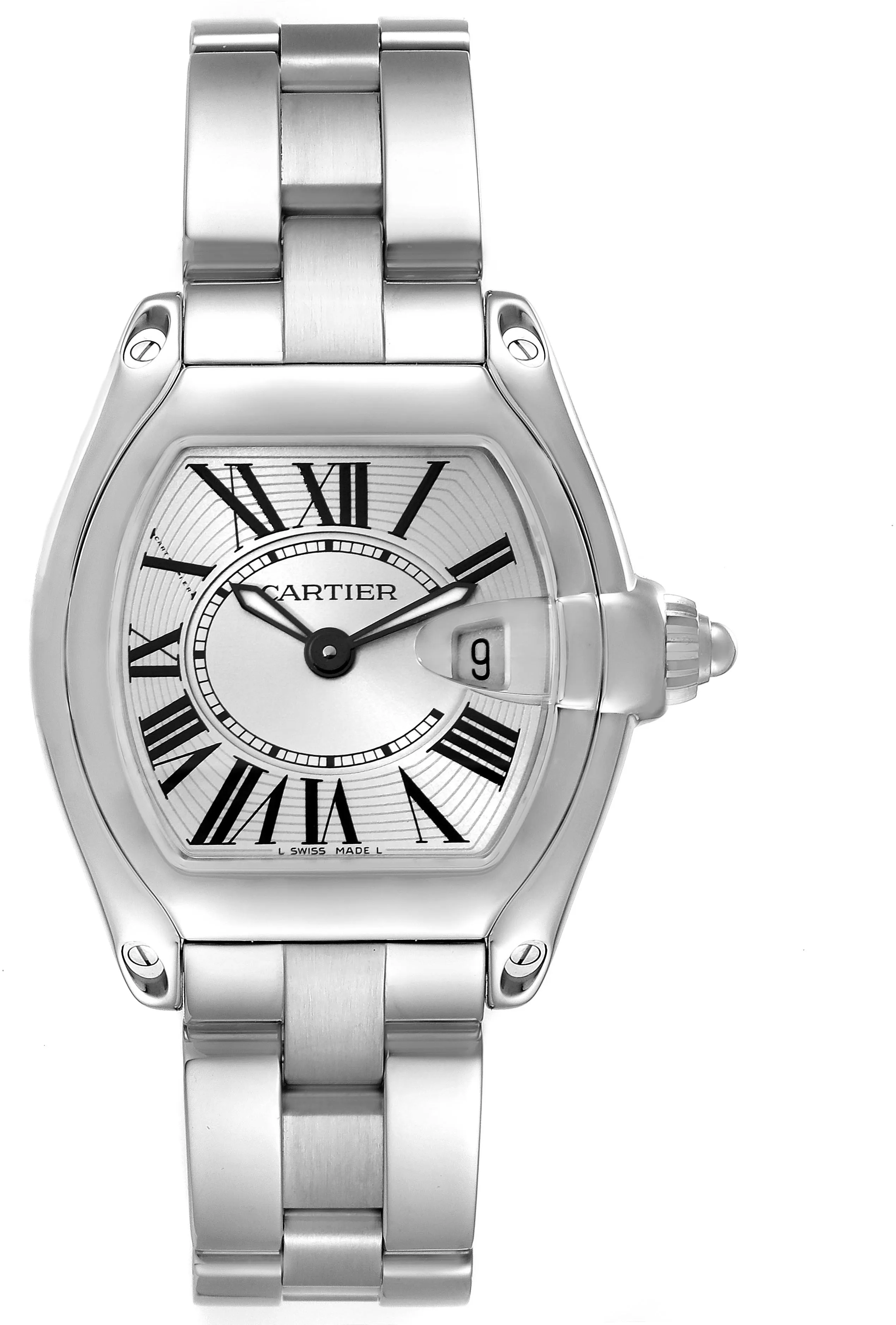 Cartier Roadster W62016V3 36mm Stainless steel Silver sunray effect 1