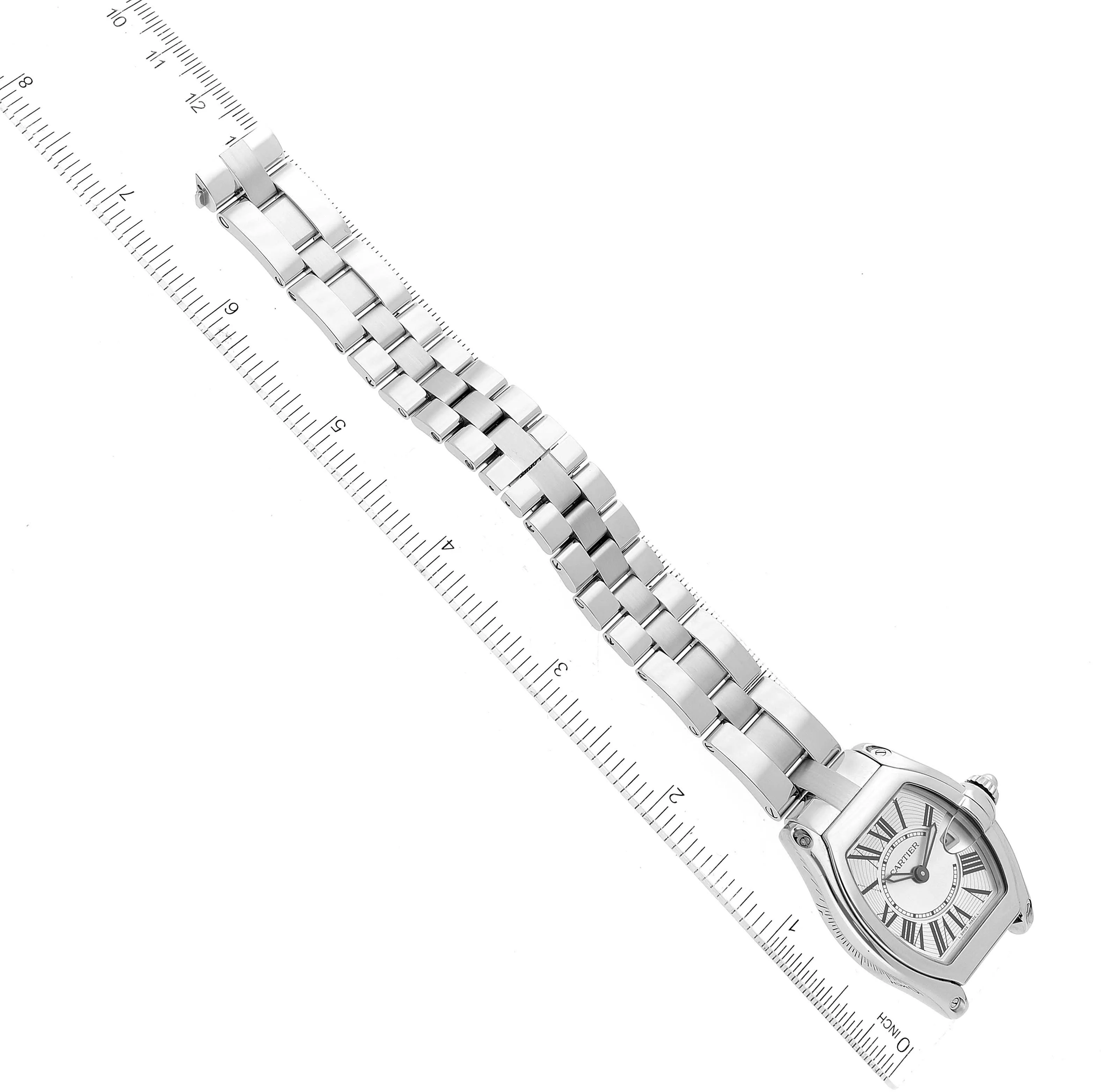 Cartier Roadster W62016V3 36mm Stainless steel Silver sunray effect 7