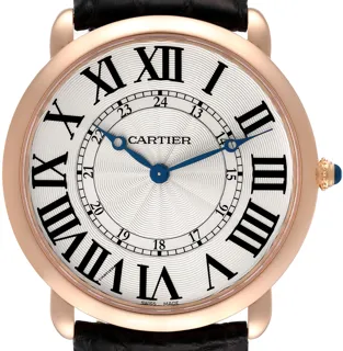 Cartier Ronde Louis Cartier W6801004 18k rose gold Silver