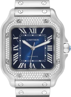 Cartier Santos de Cartier W4SA0006 Stainless steel Blue