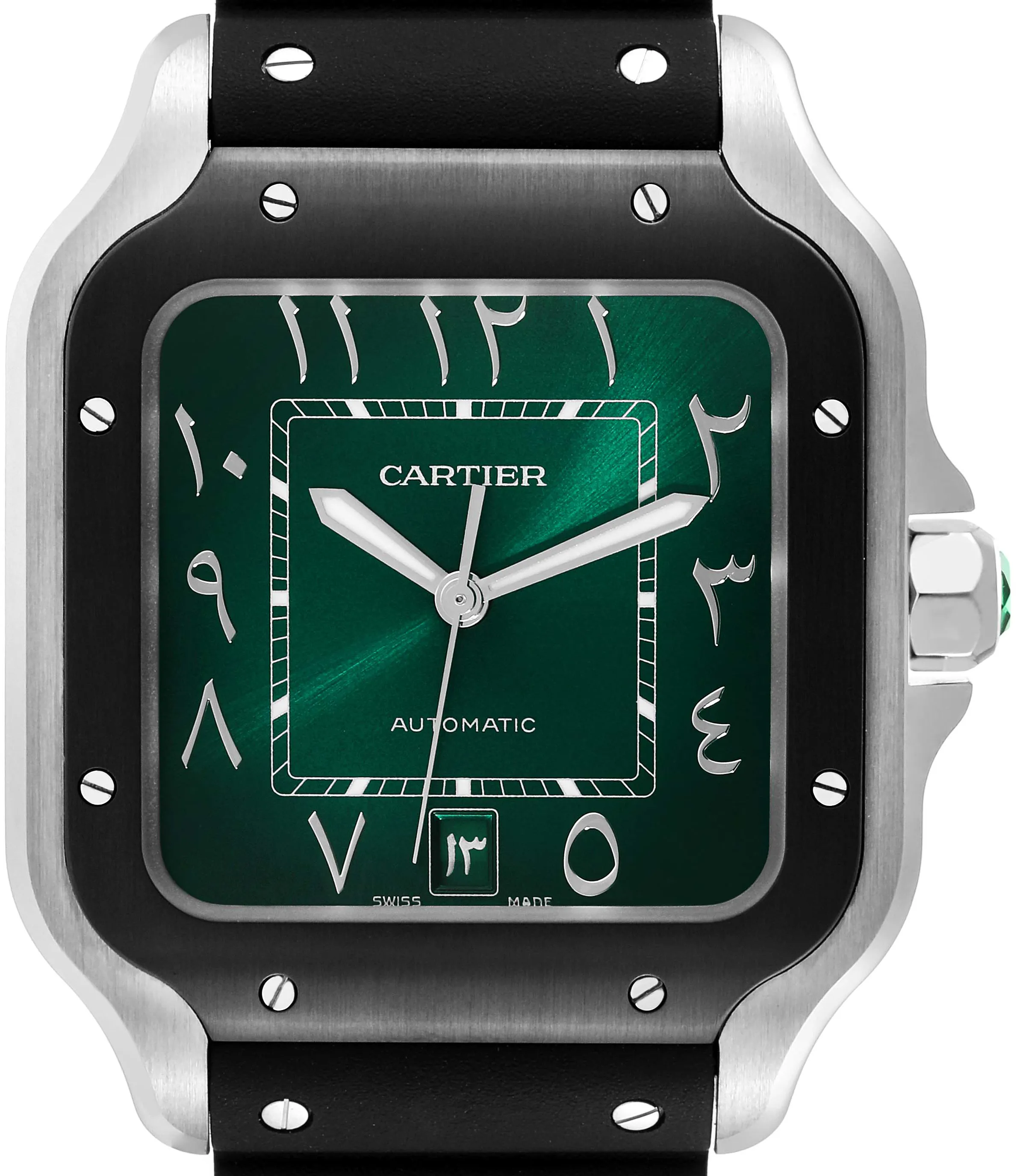 Cartier Santos WSSA0055 40mm Stainless steel Green