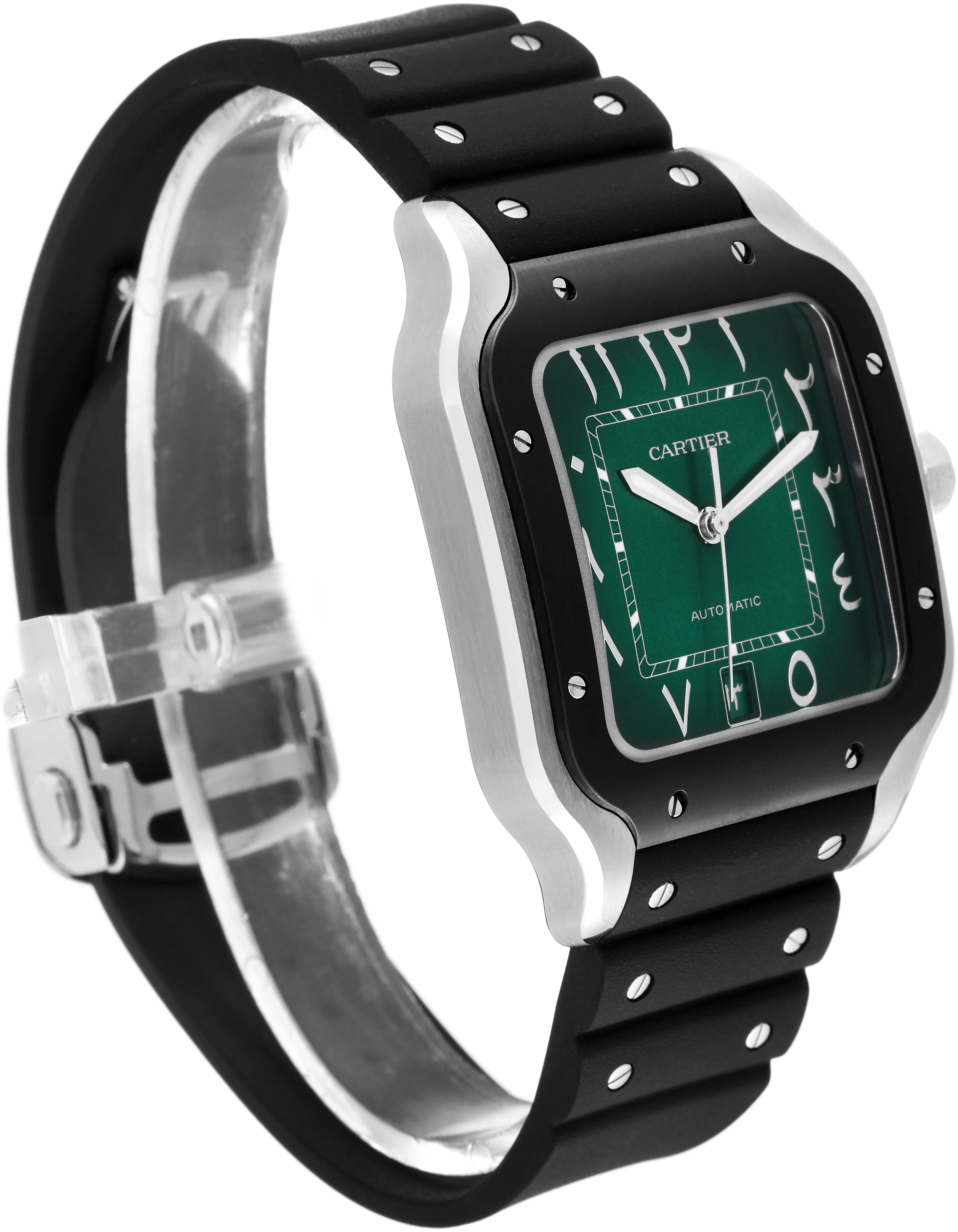 Cartier Santos WSSA0055 40mm Stainless steel Green 2