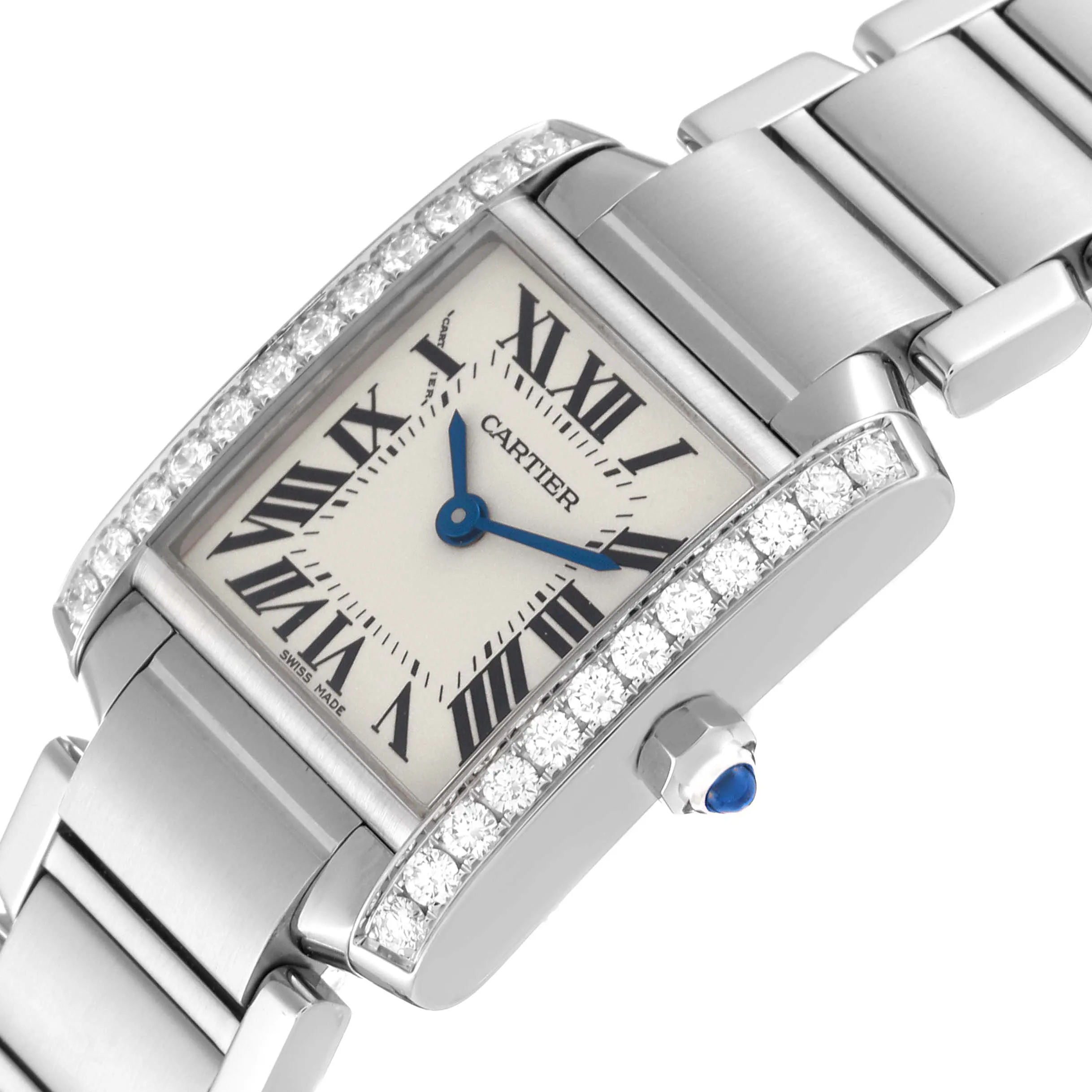 Cartier Tank Française W4TA0008 20mm Stainless steel Silver 4