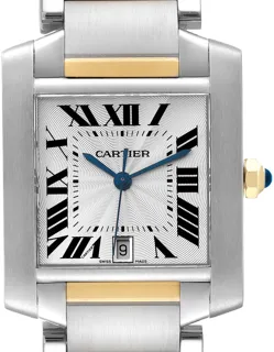 Cartier Tank Française W51005Q4 Stainless steel Silver