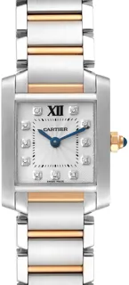 Cartier Tank WE110004 Rose gold and Stainless steel Silver