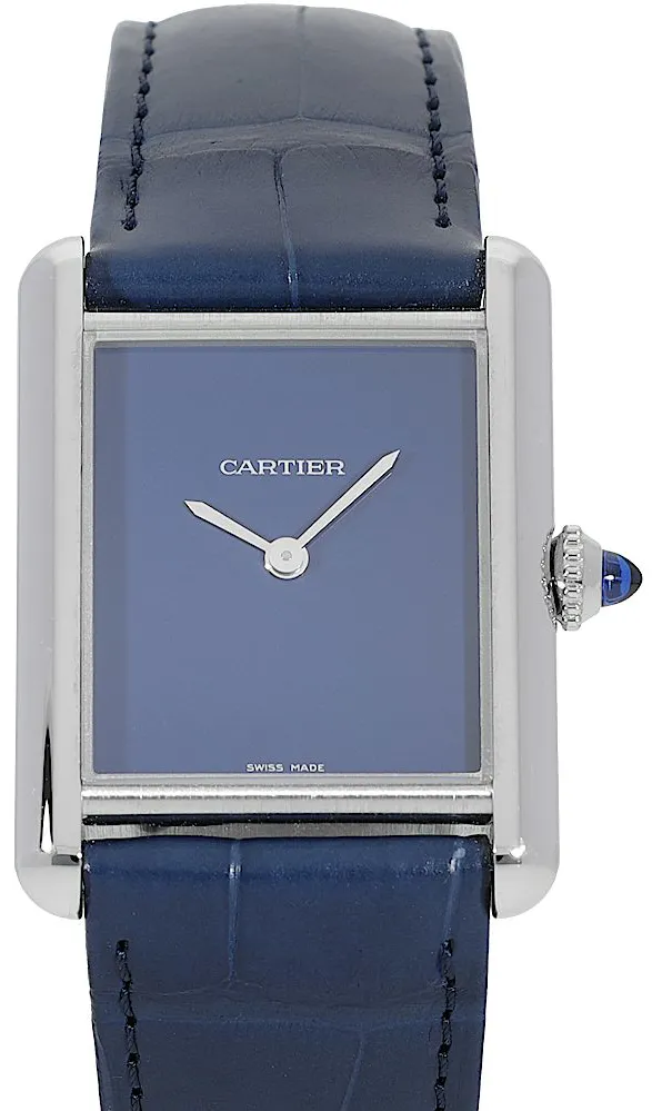 Cartier Tank WSTA0055 34mm Edelstahl Blue