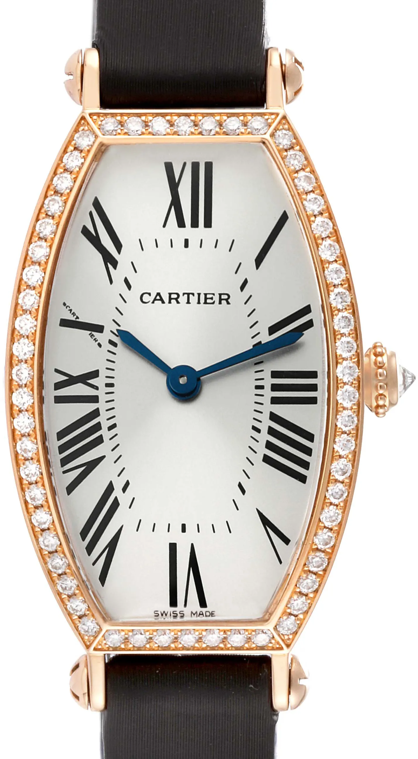 Cartier Tonneau WE400331 39mm Rose gold Silver